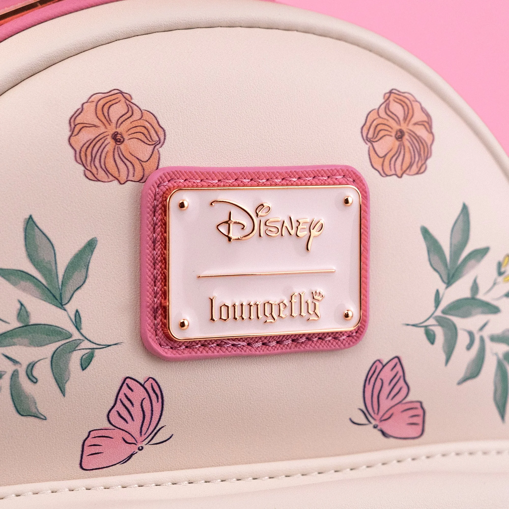 Loungefly x Disney Winnie the Pooh Piglet Floral Mini Backpack - Image 2