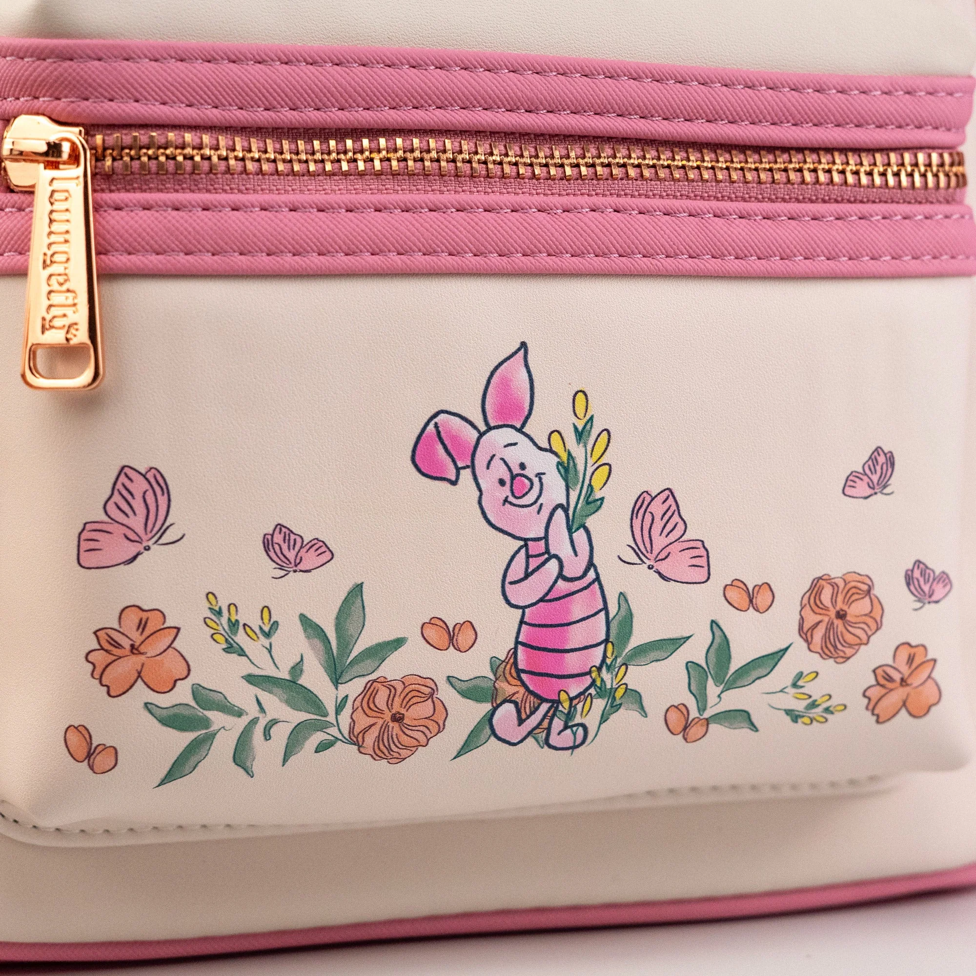 Loungefly x Disney Winnie the Pooh Piglet Floral Mini Backpack - Image 7