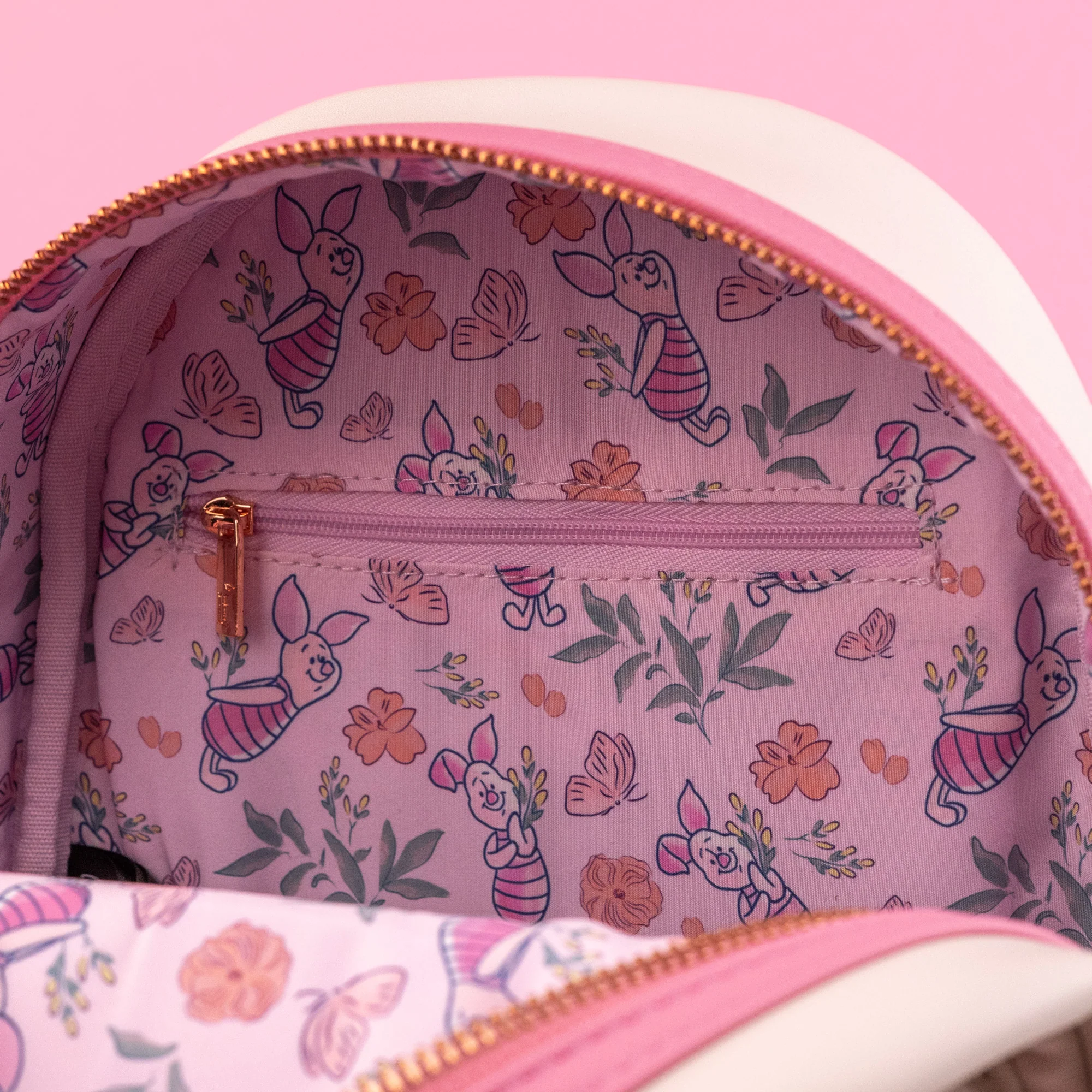 Loungefly x Disney Winnie the Pooh Piglet Floral Mini Backpack - Image 8