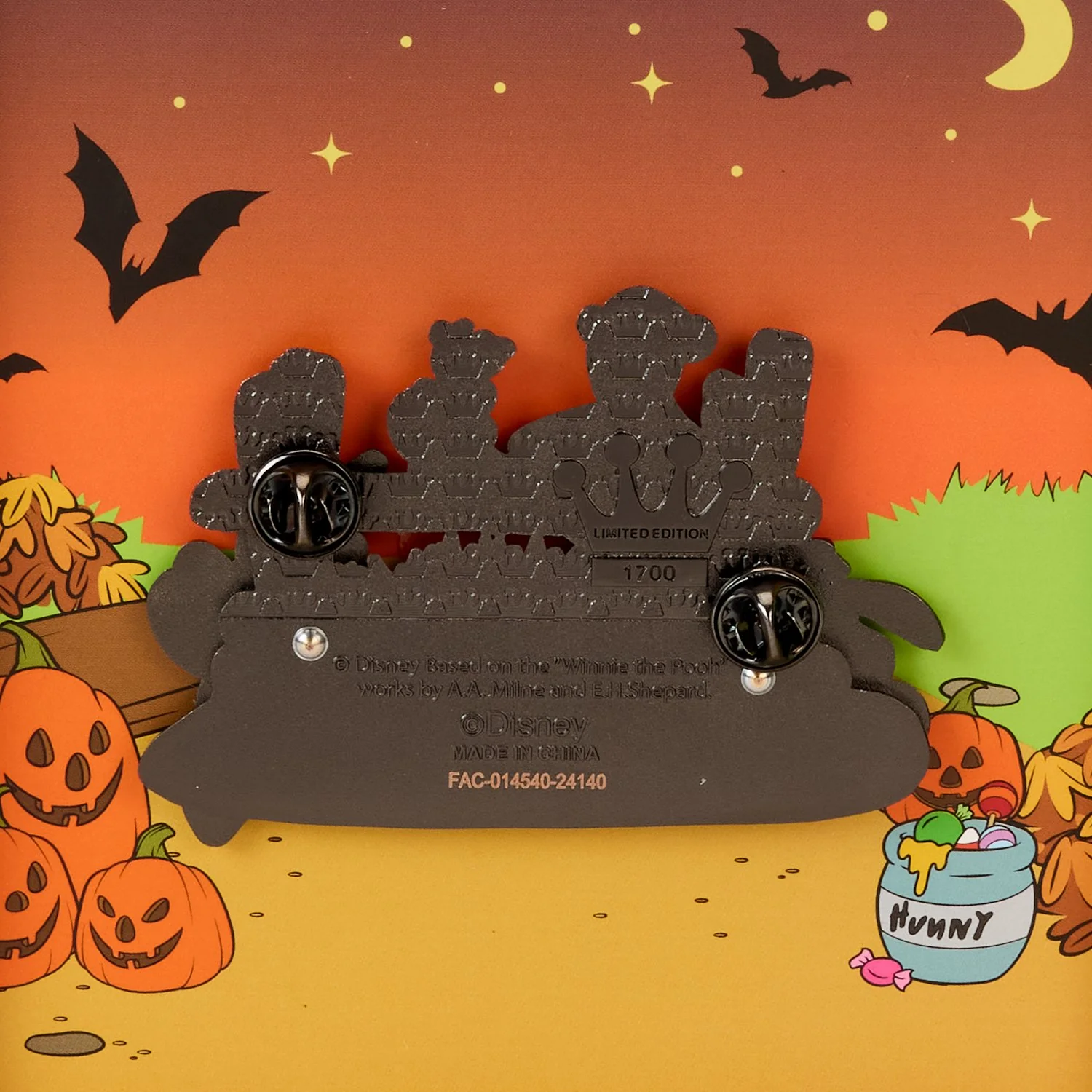 Loungefly x Disney Winnie the Pooh Trick Or Treat Moving 3" Collector Box Pin - Image 5