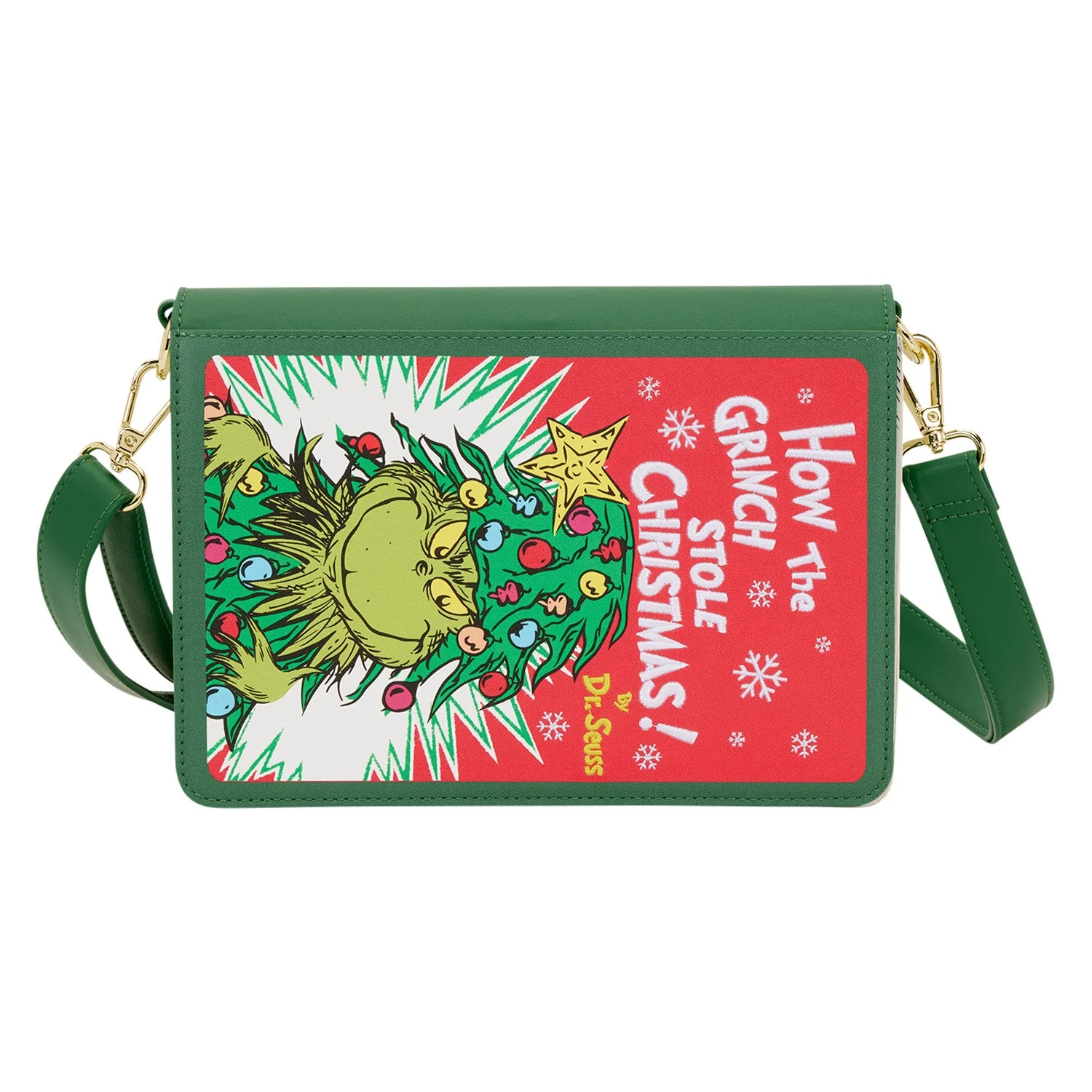 Loungefly x Dr. Seuss The Grinch Book Crossbody Bag - Image 2