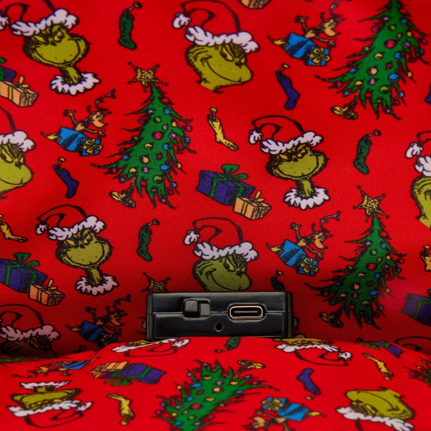Loungefly x Dr. Seuss The Grinch Christmas Tree Mini Backpack - Image 6