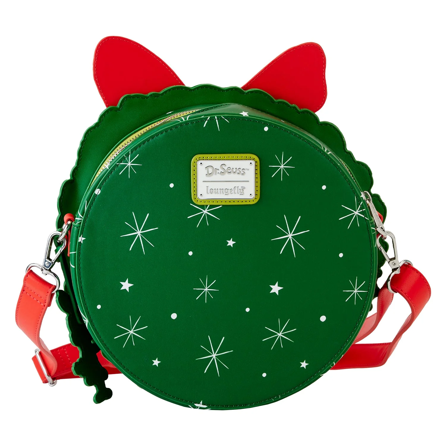 Loungefly x Dr Seuss Grinch Holiday Wreath Figural Crossbody Bag - Image 5