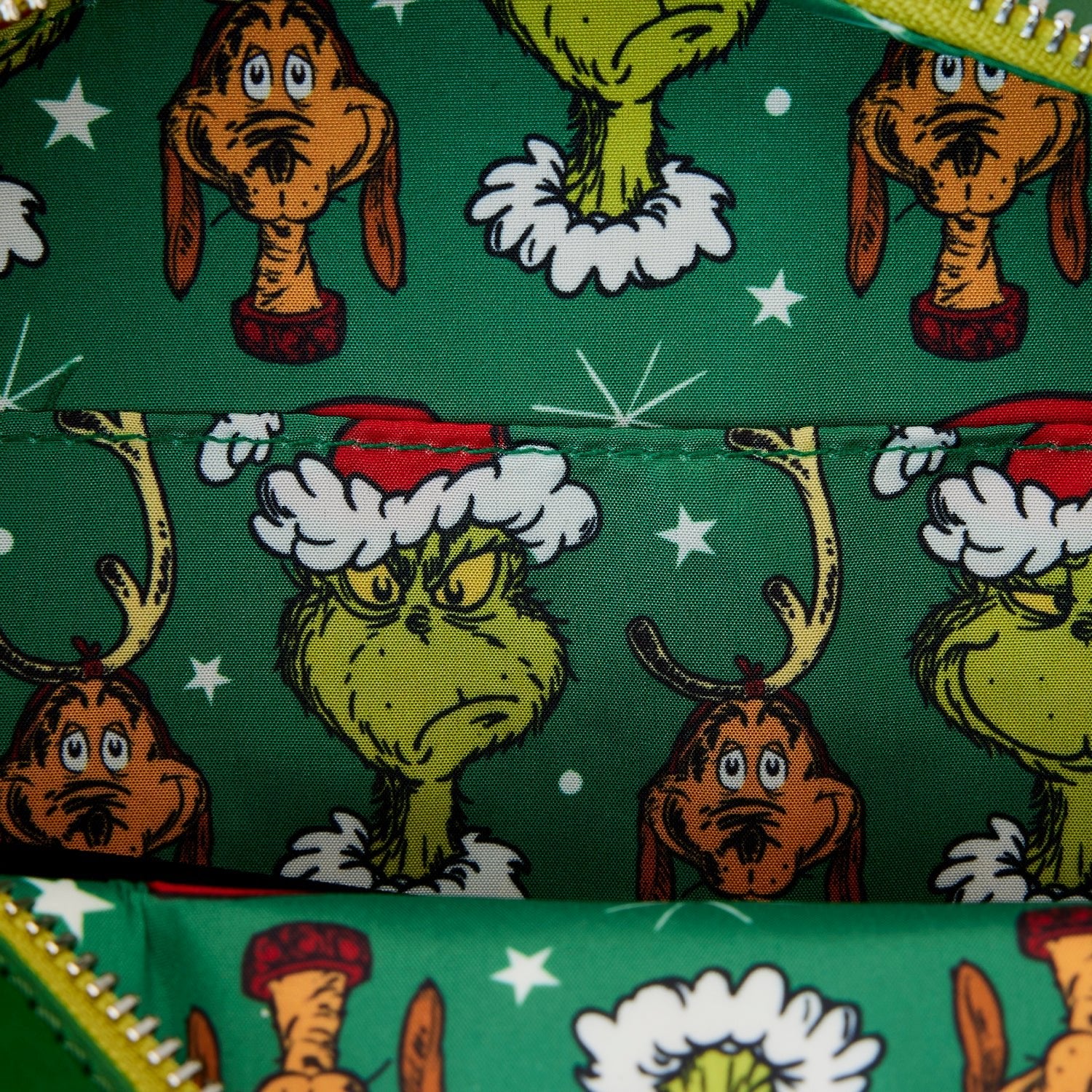 Loungefly x Dr Seuss Grinch Holiday Wreath Figural Crossbody Bag - Image 6