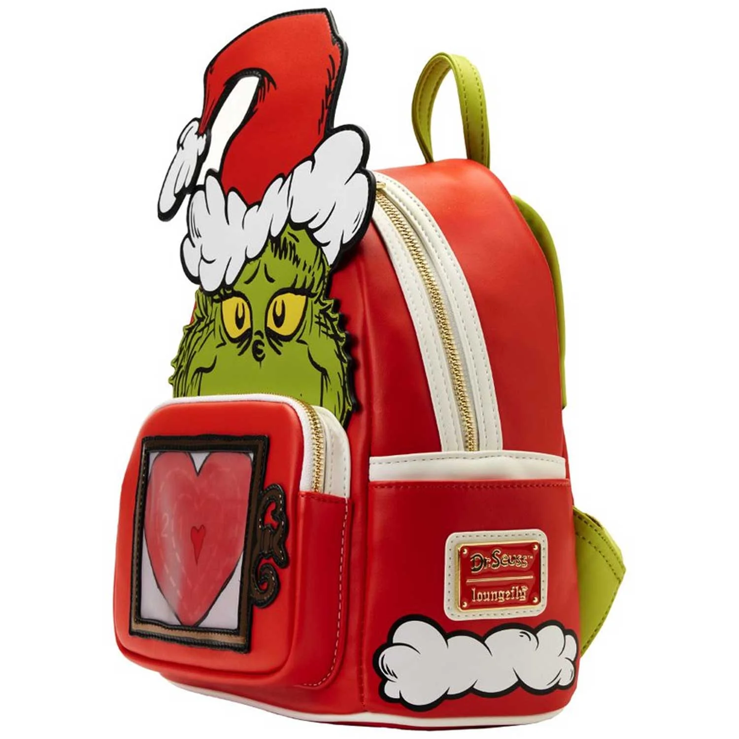 Loungefly x Dr Seuss The Grinch Santa Lenticular Mini Backpack - Image 2