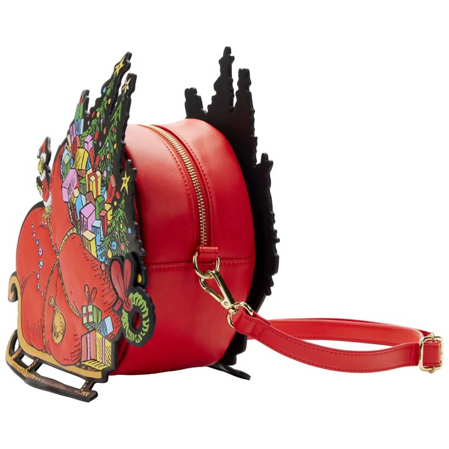 Loungefly x Dr Seuss Grinch Sleigh Crossbody Bag - Image 3