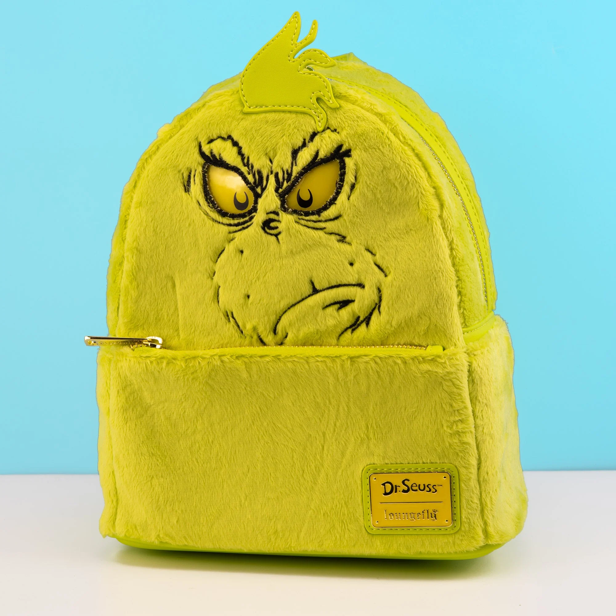 Loungefly x Dr Seuss Plush Grinch Light Up Cosplay Mini Backpack - Image 2