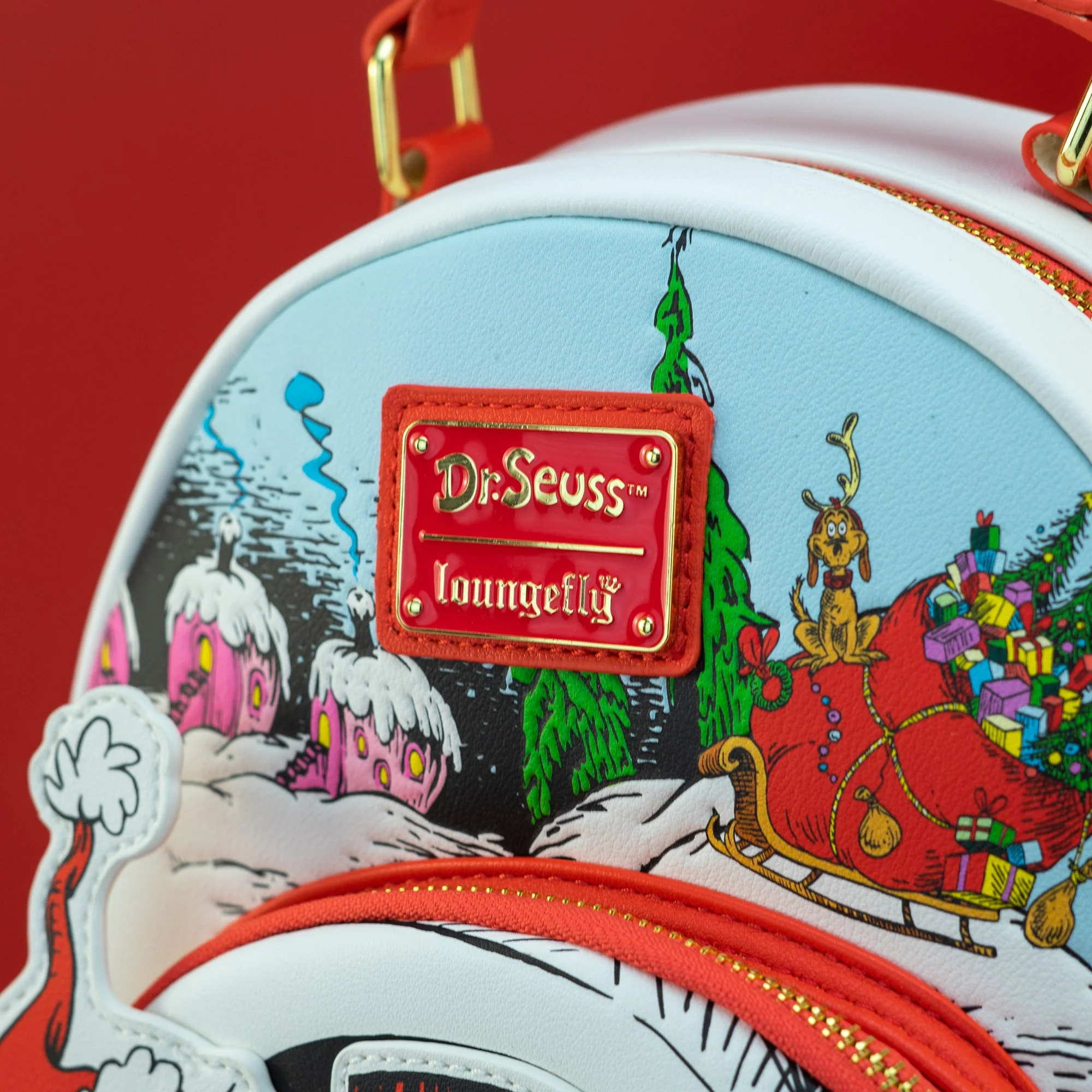 Loungefly x Dr. Seuss The Grinch Chimney Thief Mini Backpack - Image 2