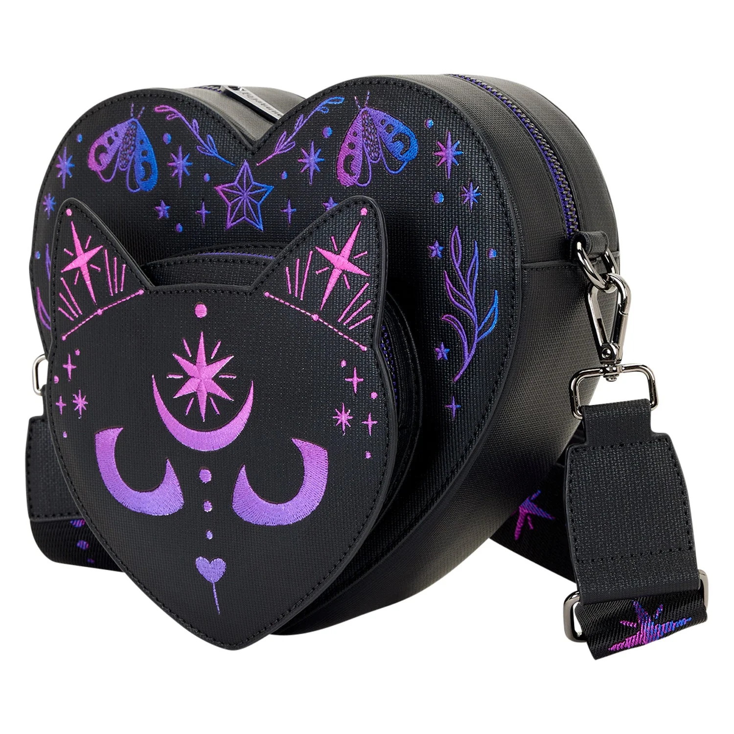 Loungefly Originals Celestial Cat Heart Crossbody Bag - Image 2