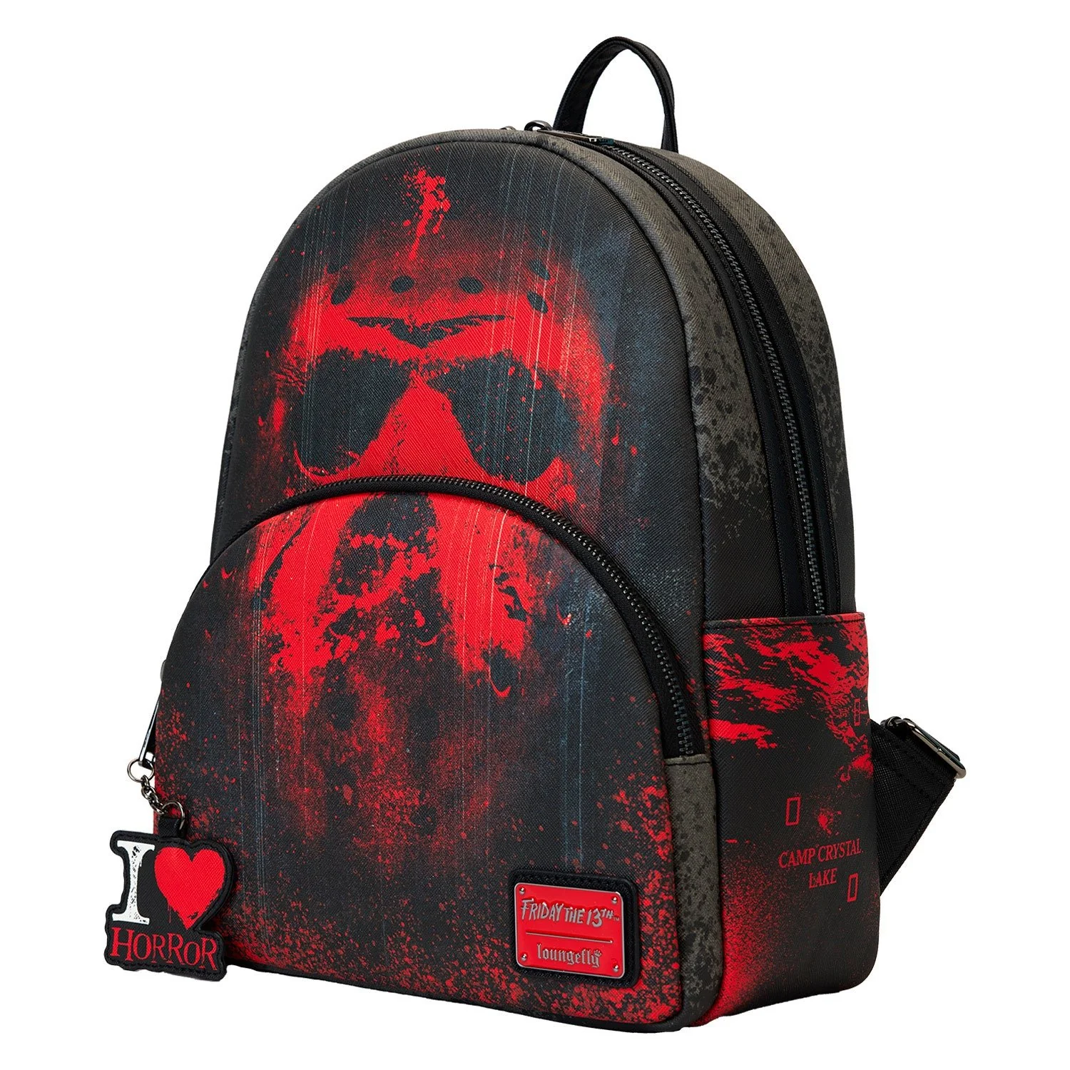 Loungefly x Friday the 13th I Heart Horror Mini Backpack - Image 3