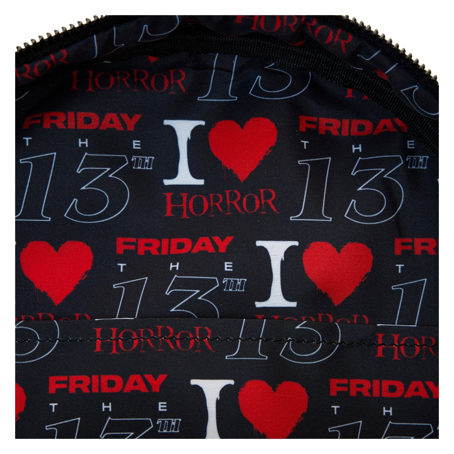 Loungefly x Friday the 13th I Heart Horror Mini Backpack - Image 6