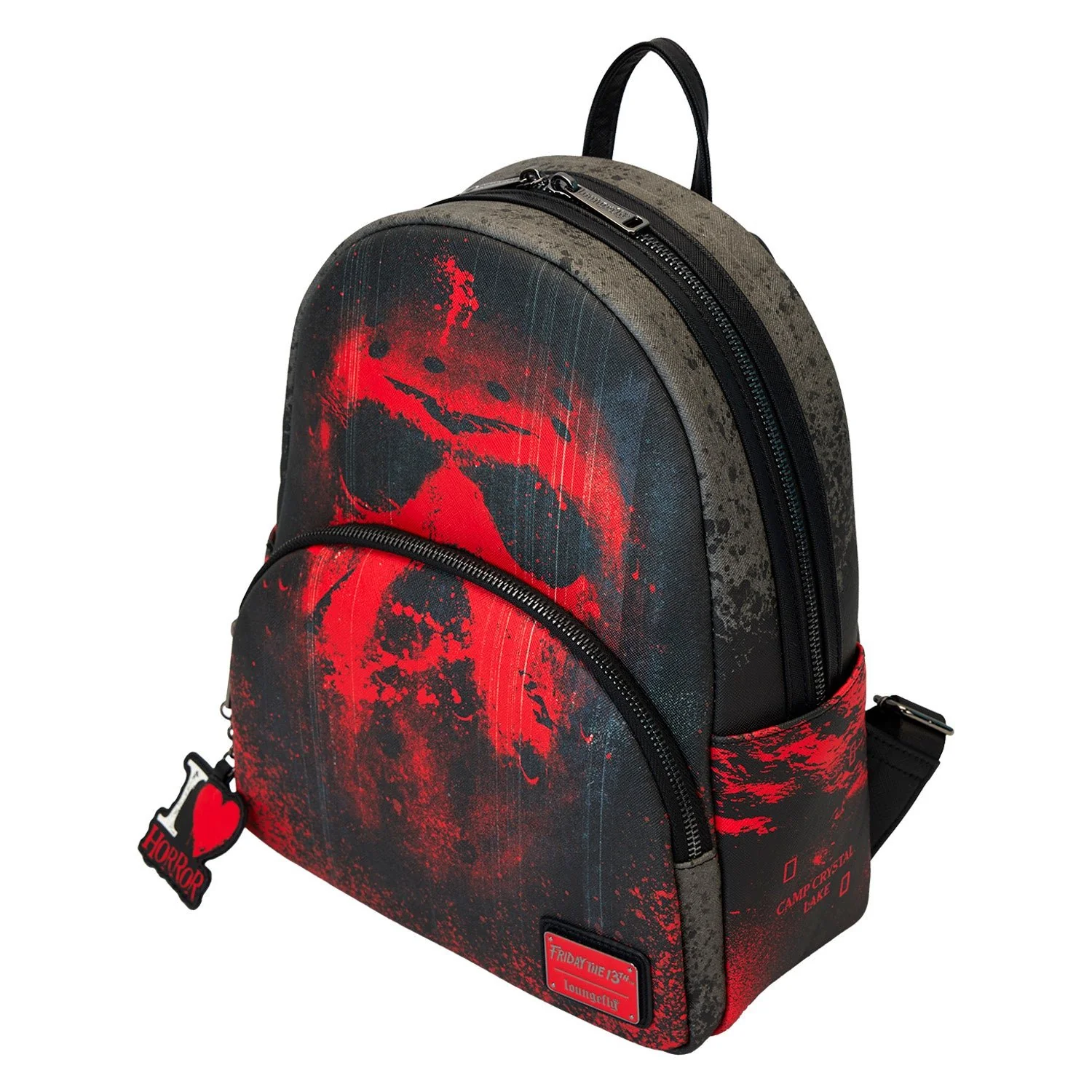 Loungefly x Friday the 13th I Heart Horror Mini Backpack - Image 7