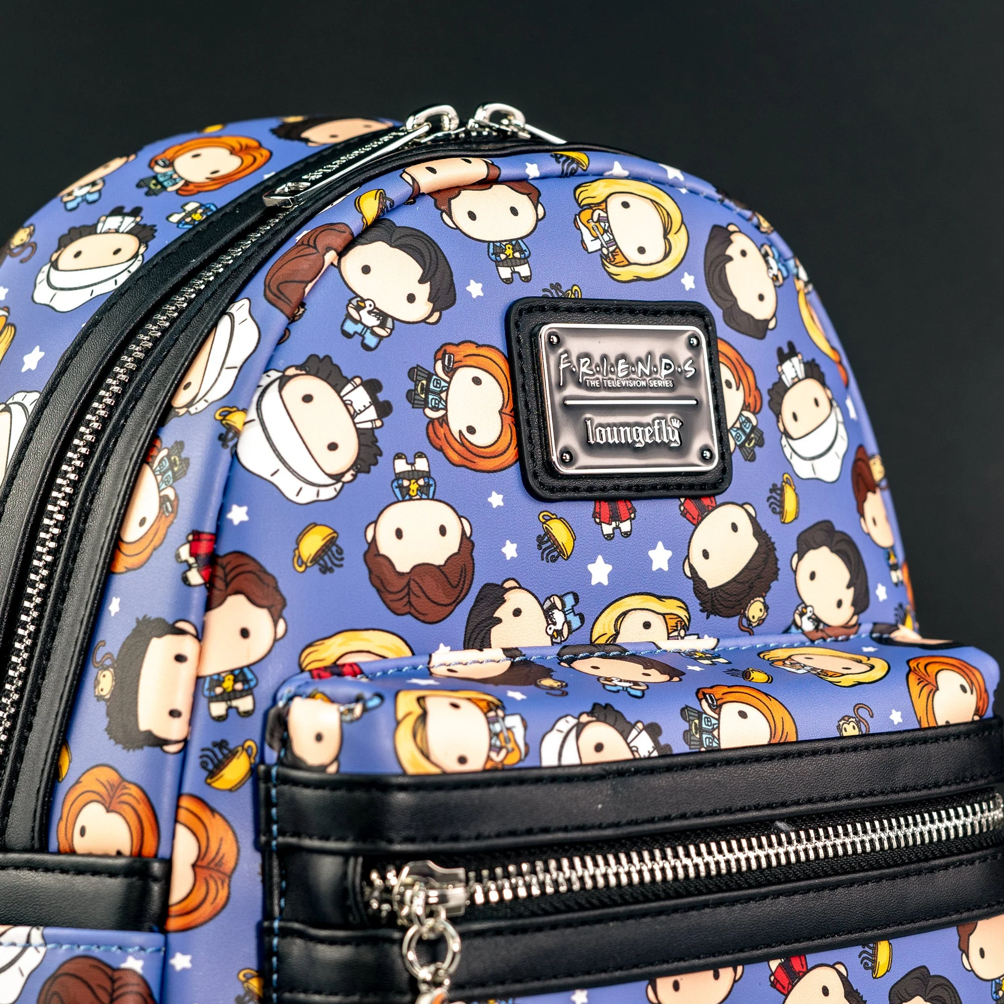 Loungefly x Friends Character Chibi AOP Mini Backpack - Image 2