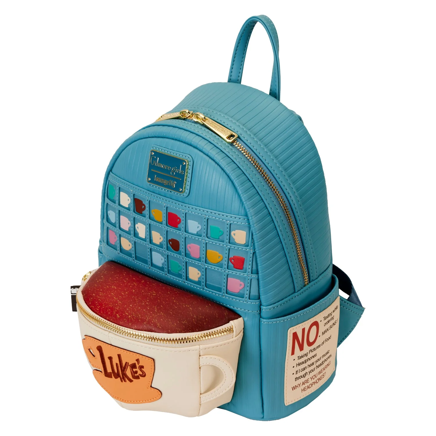 Loungefly x Gilmore Girls Luke's Diner Coffee Cup Mini Backpack - Image 4