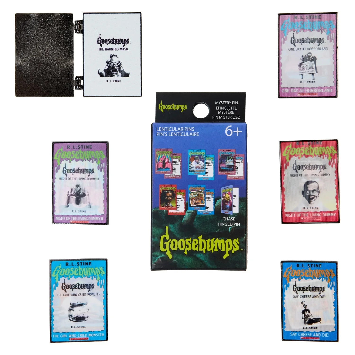 Loungefly x Goosebumps Books Lenticular Blind Box Mystery Pin - Image 2