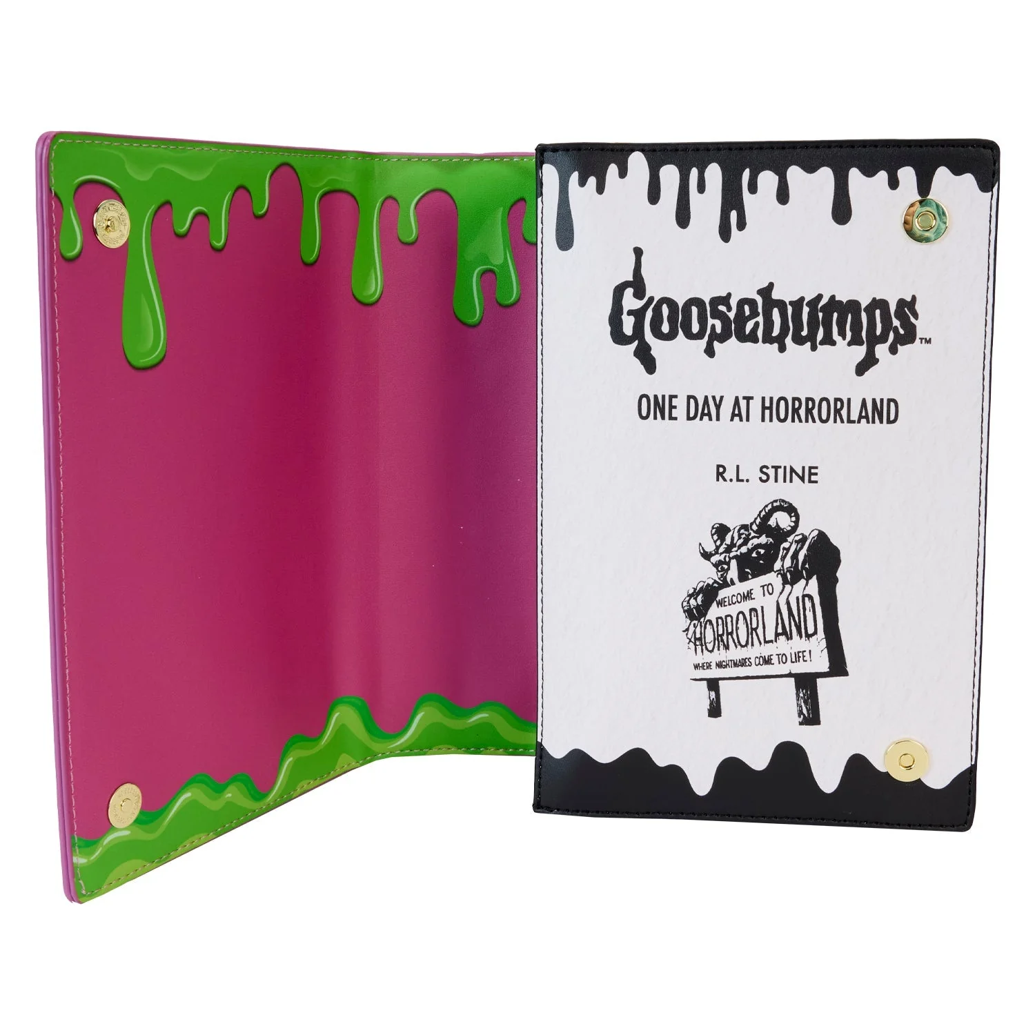 Loungefly x Goosebumps One Day at Horrorland Book Crossbody Bag - Image 5