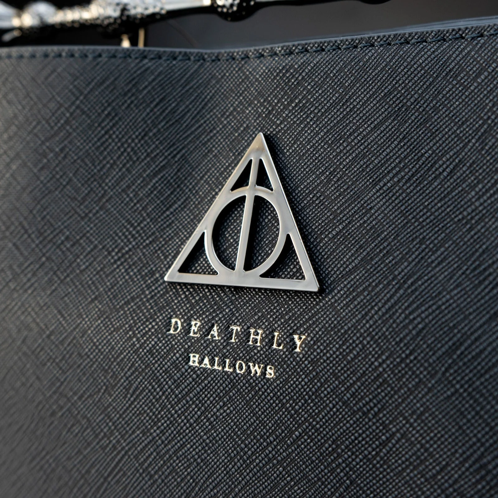 Loungefly x Harry Potter Black Saffiano Elder Wand Crossbody Handbag - Image 2