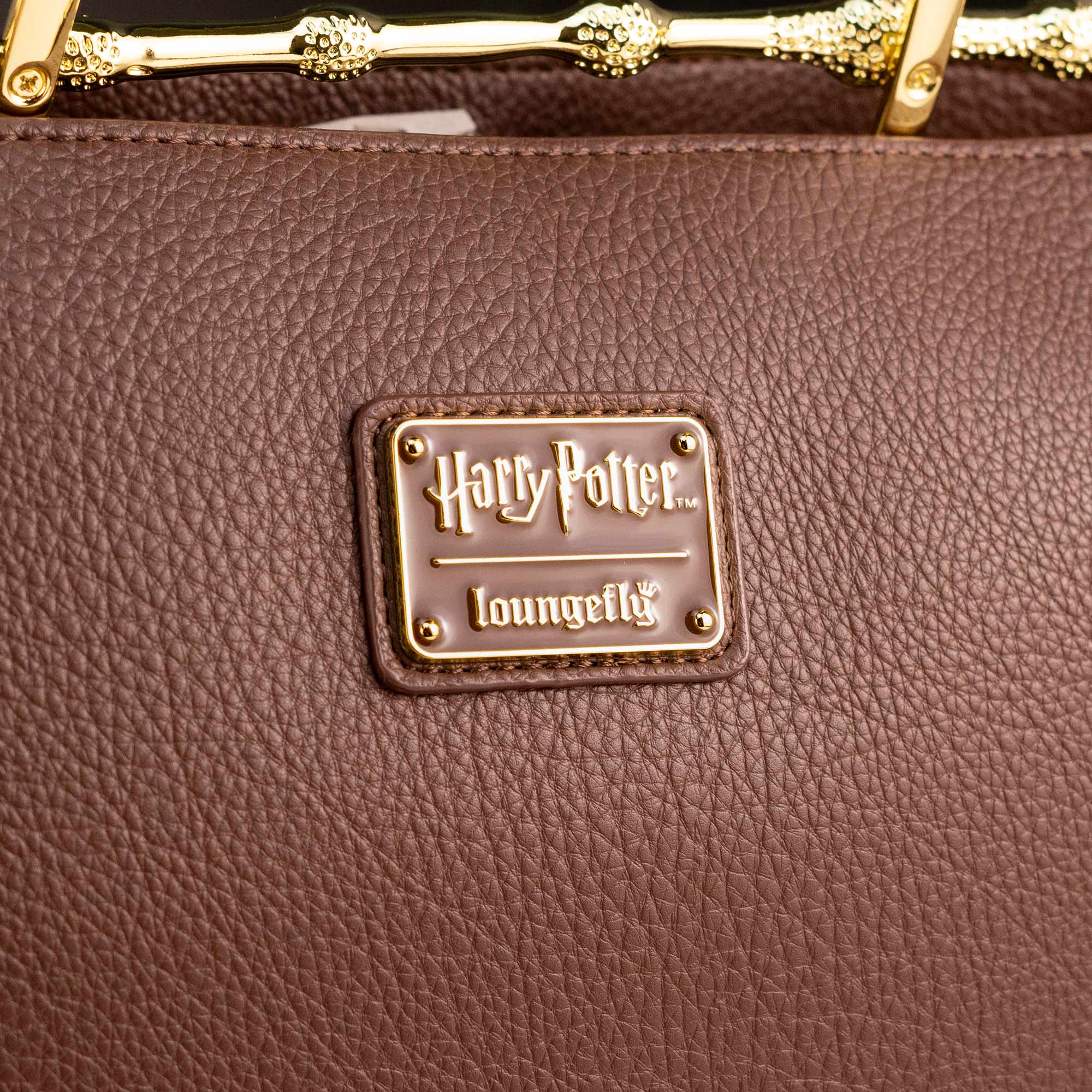 Loungefly x Harry Potter Brown Pebble Elder Wand Crossbody Handbag - Image 5