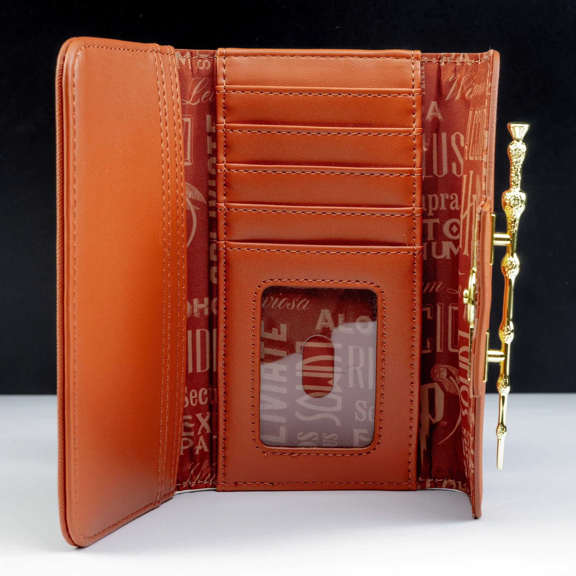 Loungefly x Harry Potter Cognac Saffiano Elder Wand Wallet - Image 3