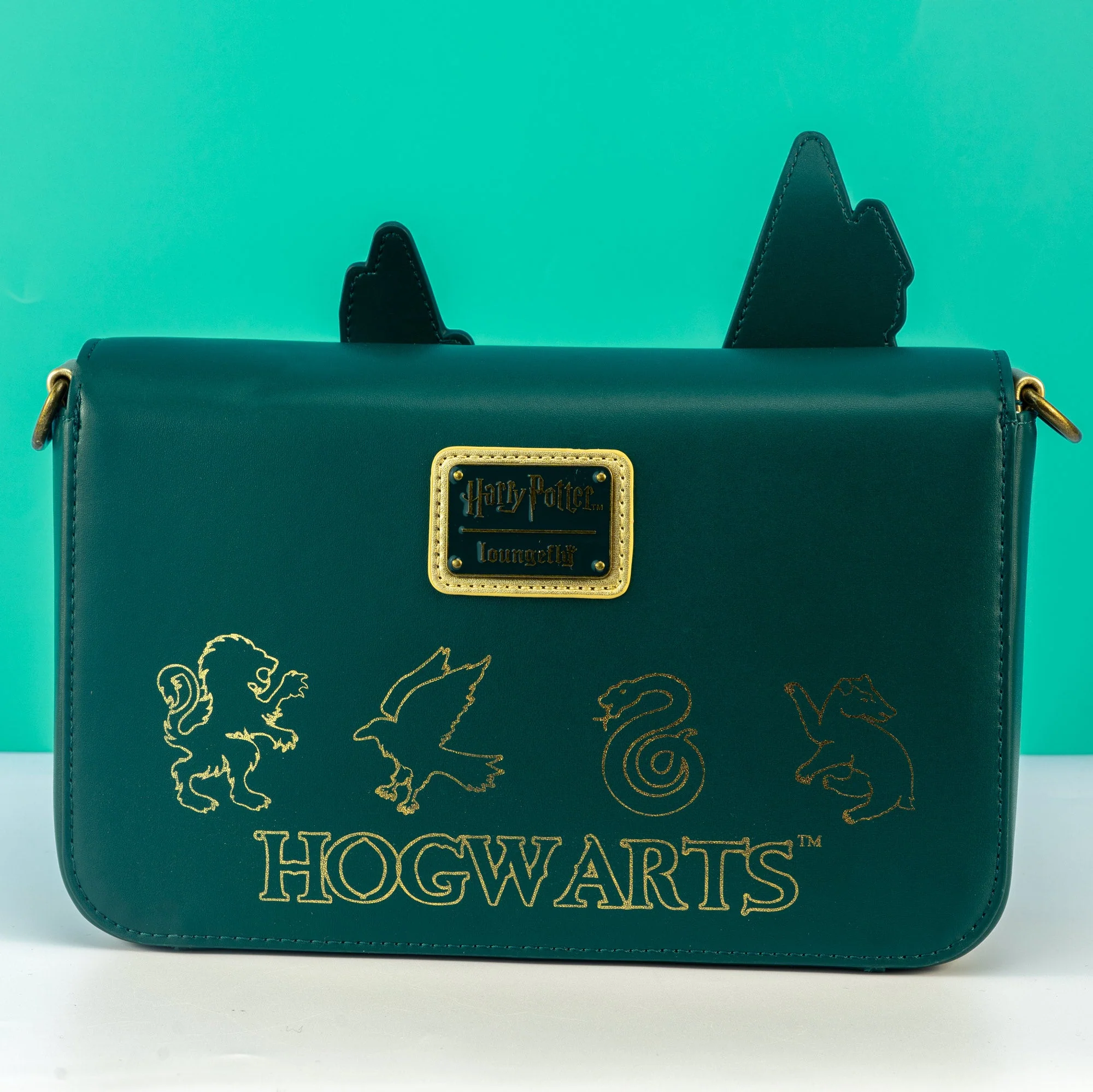 Loungefly x Harry Potter Golden Hogwarts Castle Crossbody Bag - Image 3