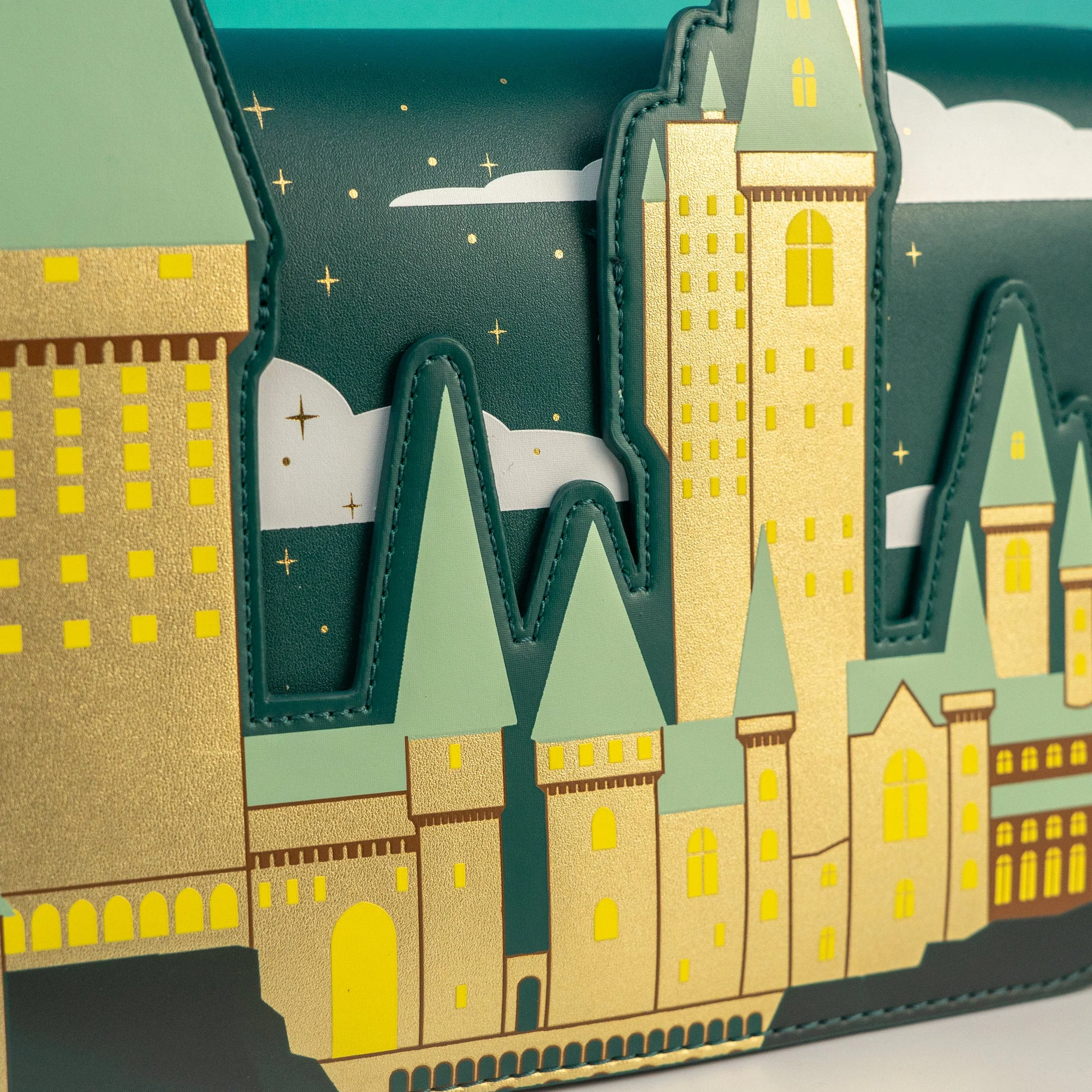 Loungefly x Harry Potter Golden Hogwarts Castle Crossbody Bag - Image 5