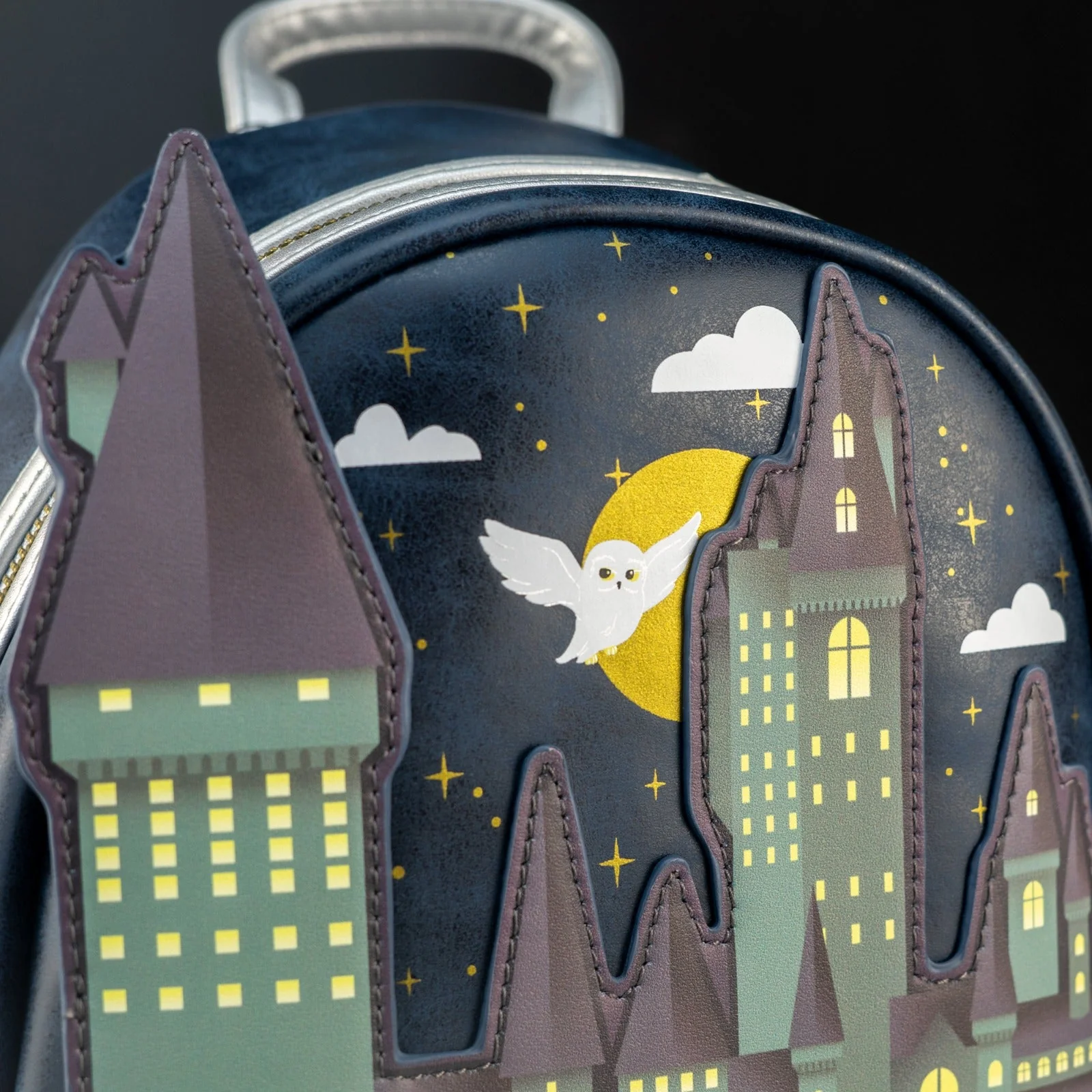 Loungefly x Harry Potter Hogwarts Starry Night Castle Scene Mini Backpack - Image 7