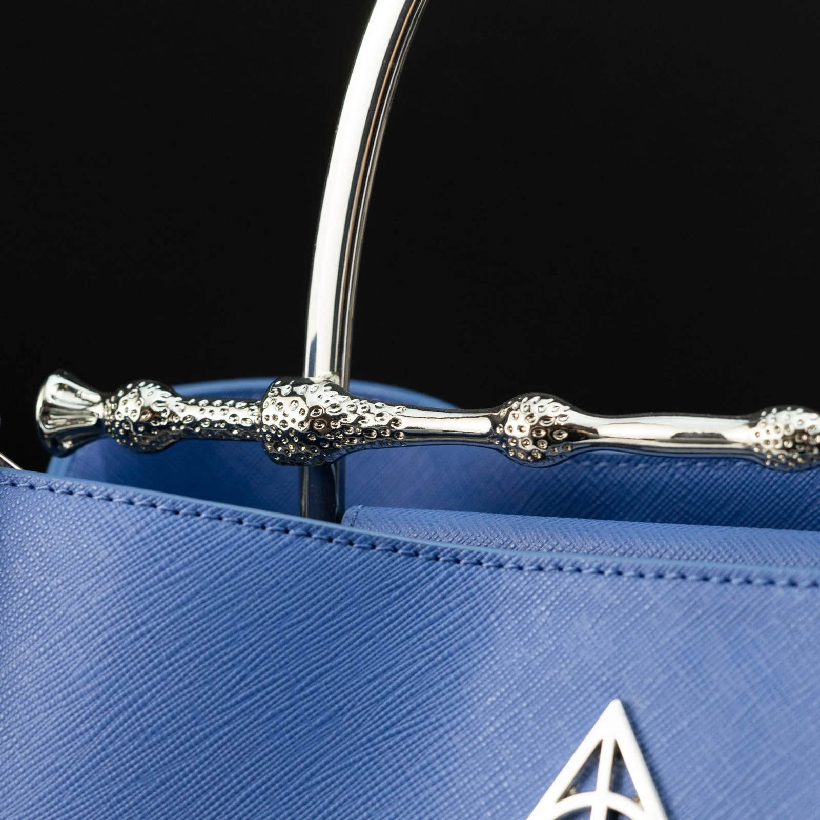 Loungefly x Harry Potter House Ravenclaw Blue Saffiano Elder Wand Crossbody Handbag - Image 4