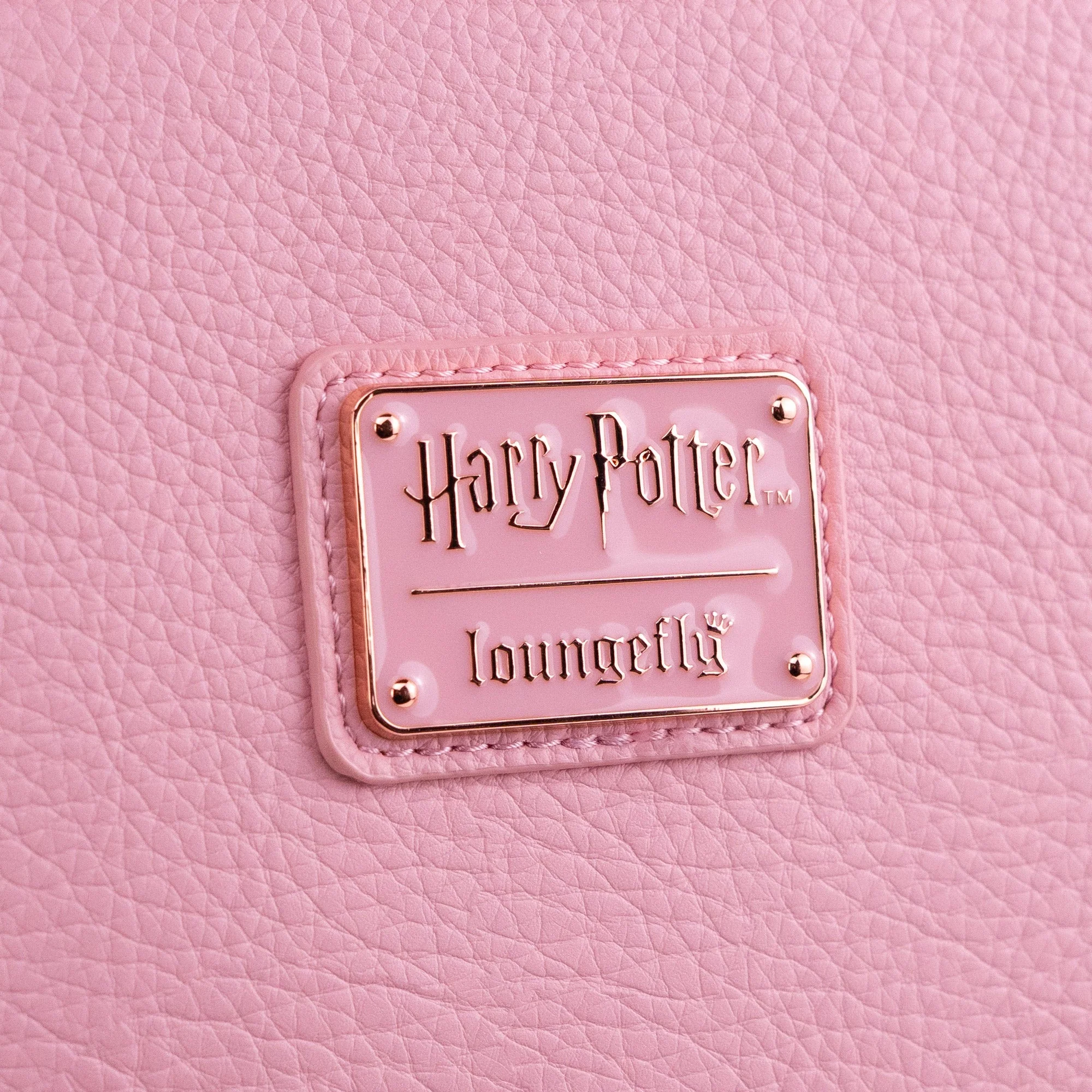 Loungefly x Harry Potter Pink Rose Elder Wand Crossbody Tote Bag - Image 4