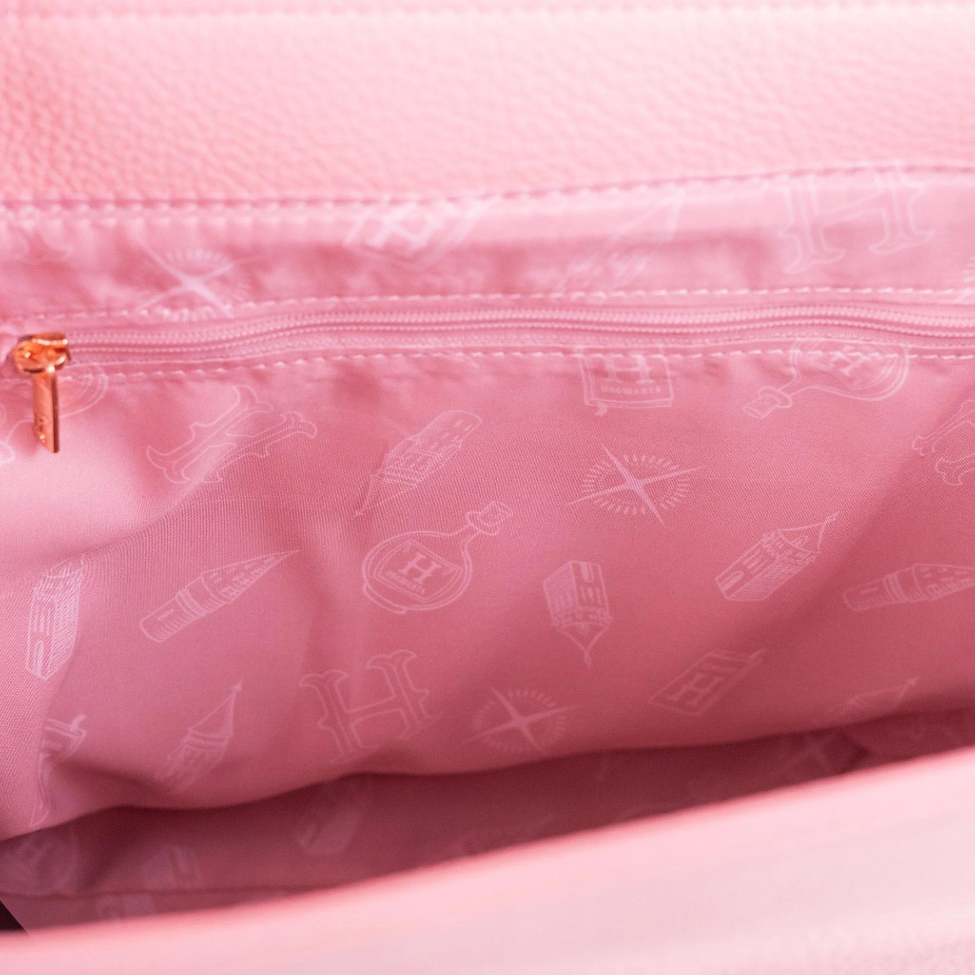 Loungefly x Harry Potter Pink Rose Elder Wand Crossbody Tote Bag - Image 5