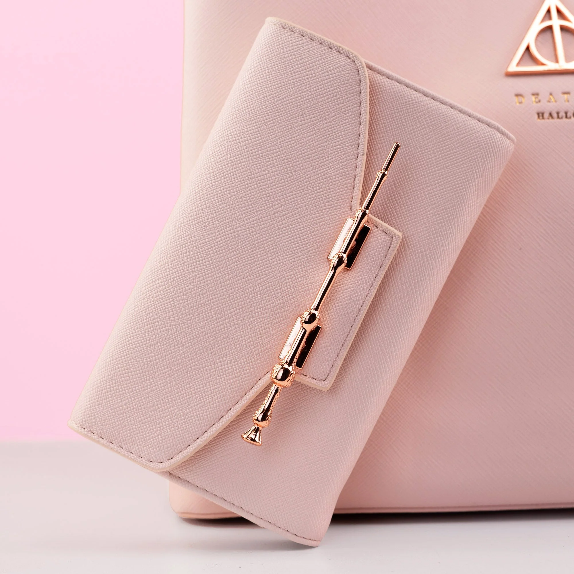 Loungefly x Harry Potter Pink Saffiano Elder Wand Wallet - Image 4