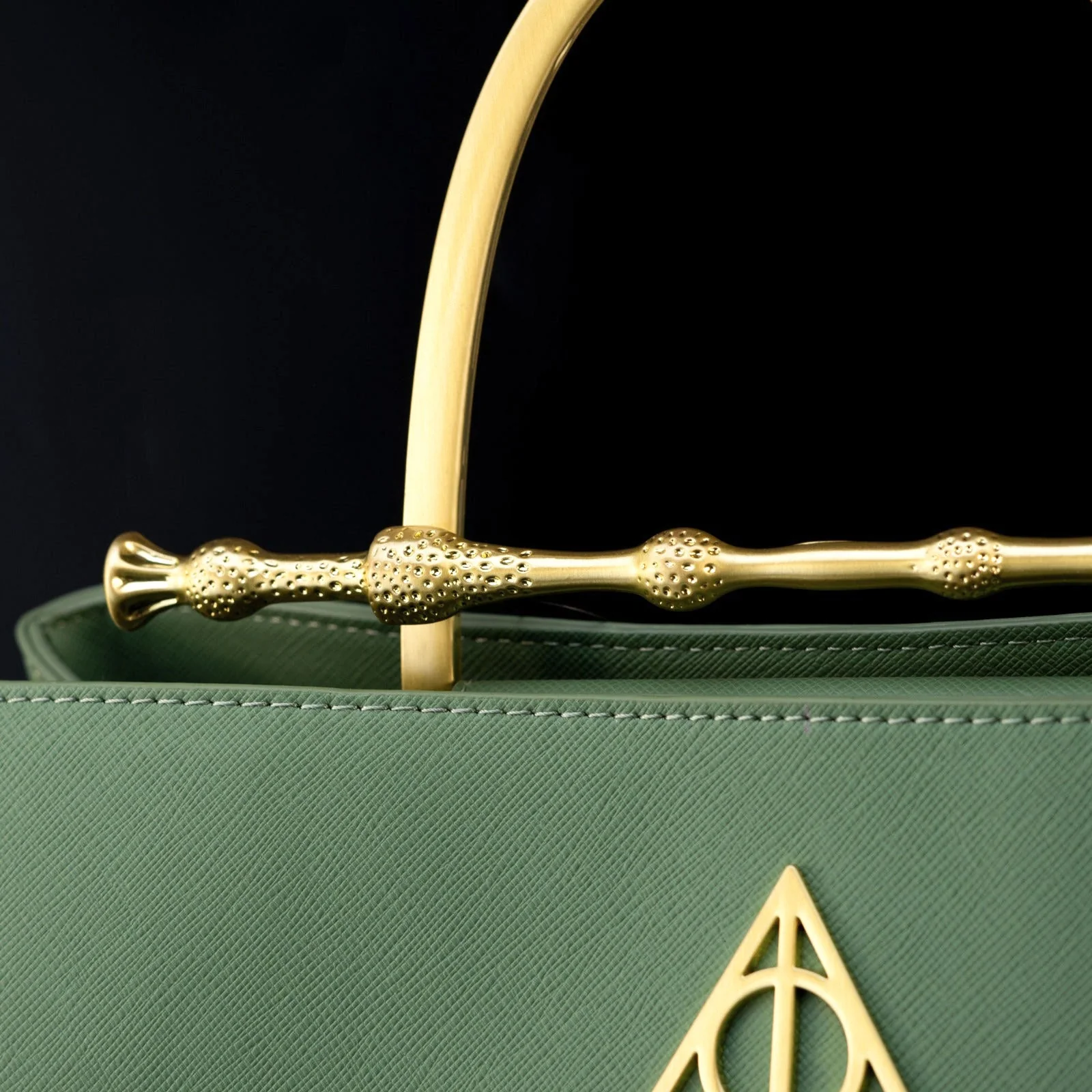 Loungefly x Harry Potter Sage Saffiano Elder Wand Crossbody Handbag - Image 4