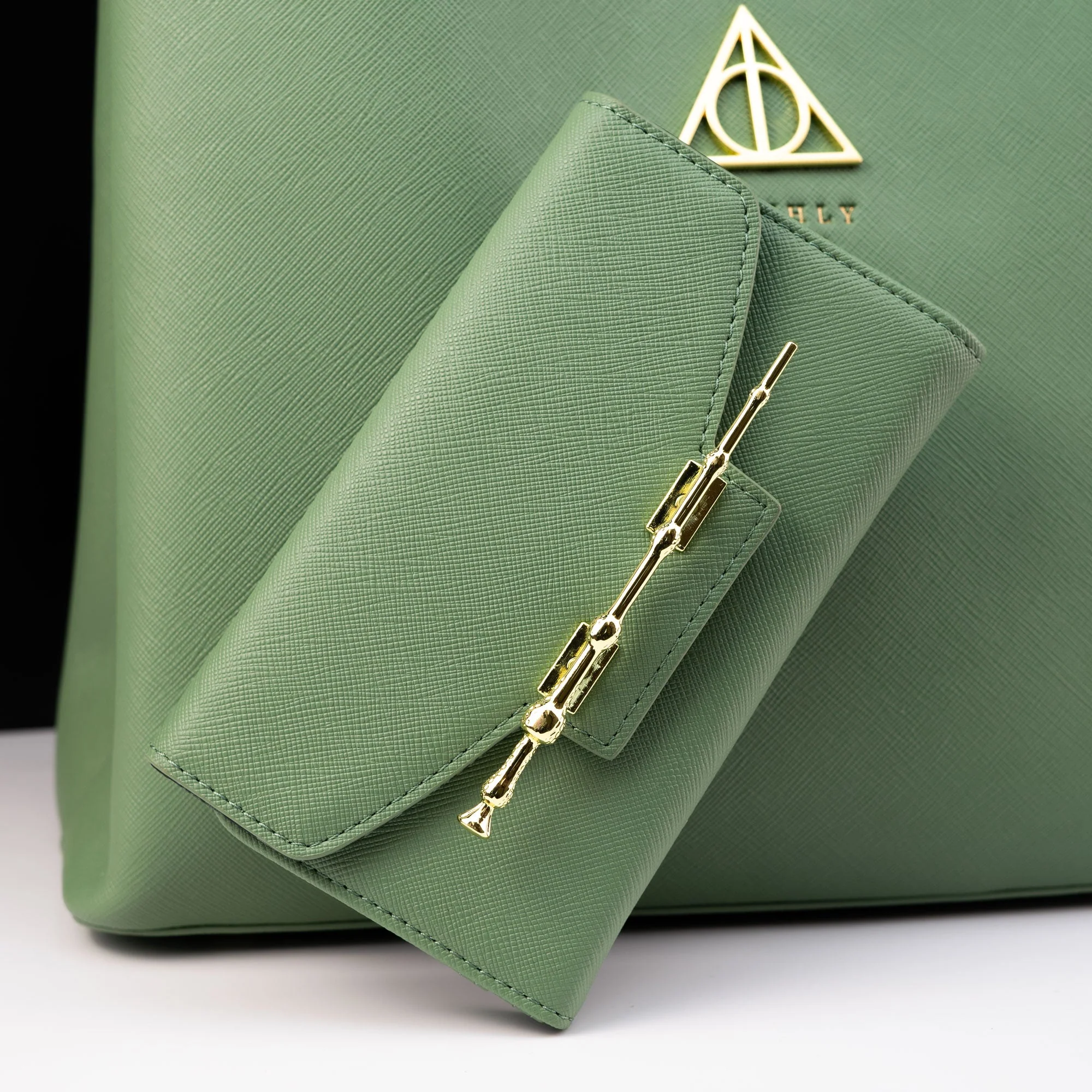 Loungefly x Harry Potter Sage Saffiano Elder Wand Wallet - Image 4