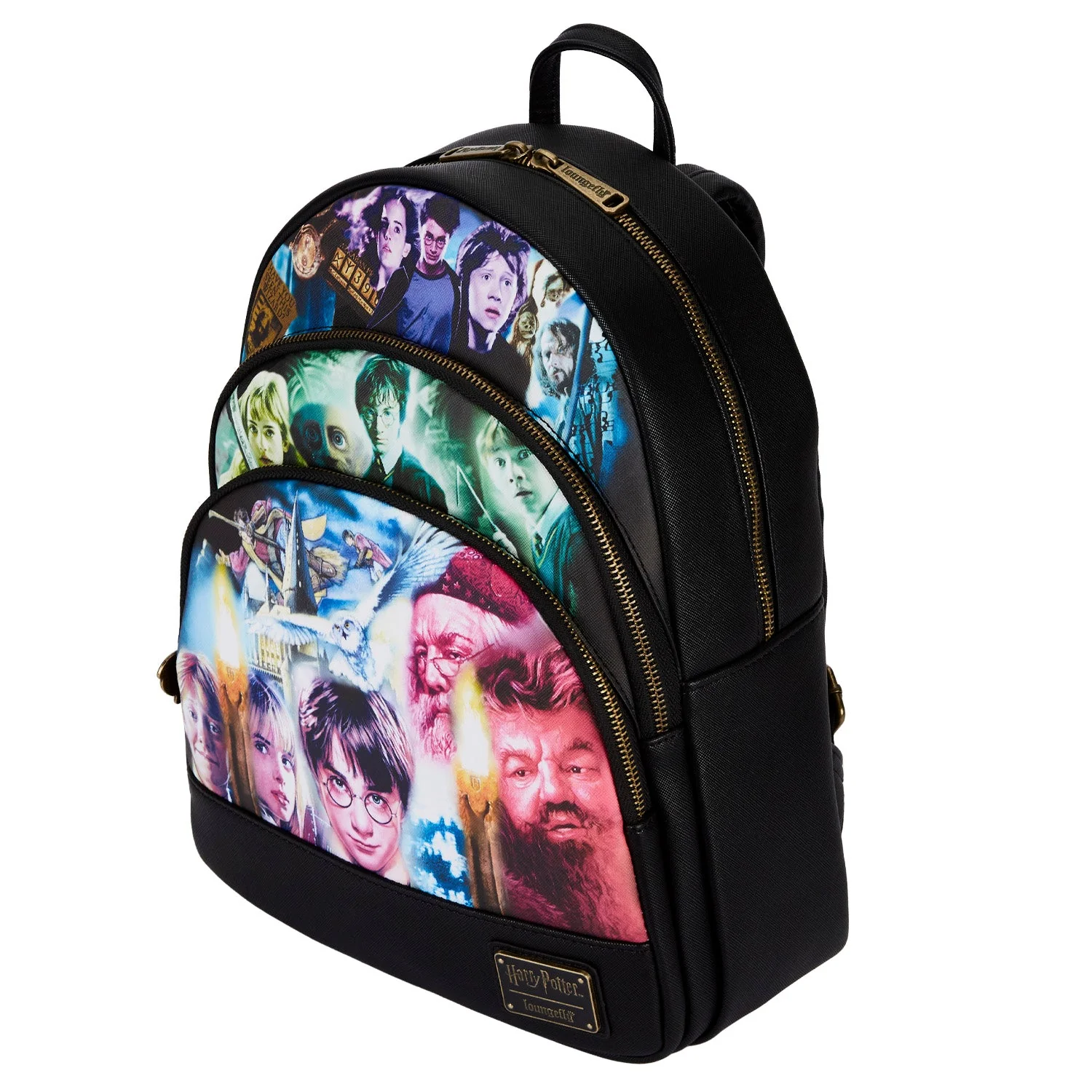 Loungefly x Harry Potter Trilogy Triple Pocket Mini Backpack - Image 3
