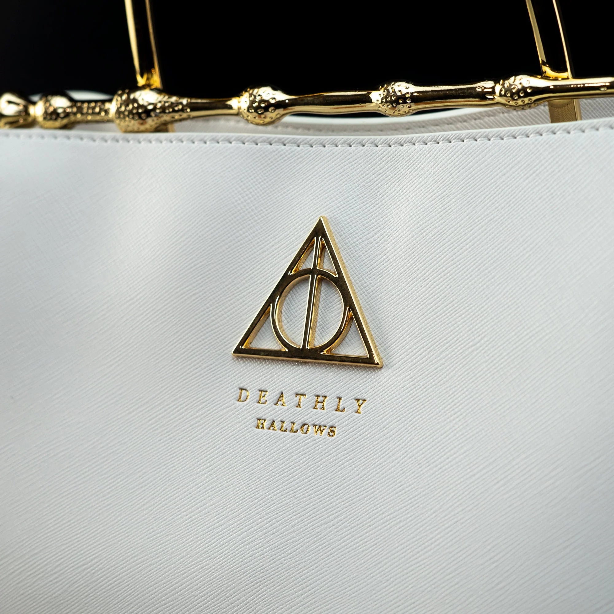 Loungefly x Harry Potter White Saffiano Elder Wand Crossbody Handbag - Image 3