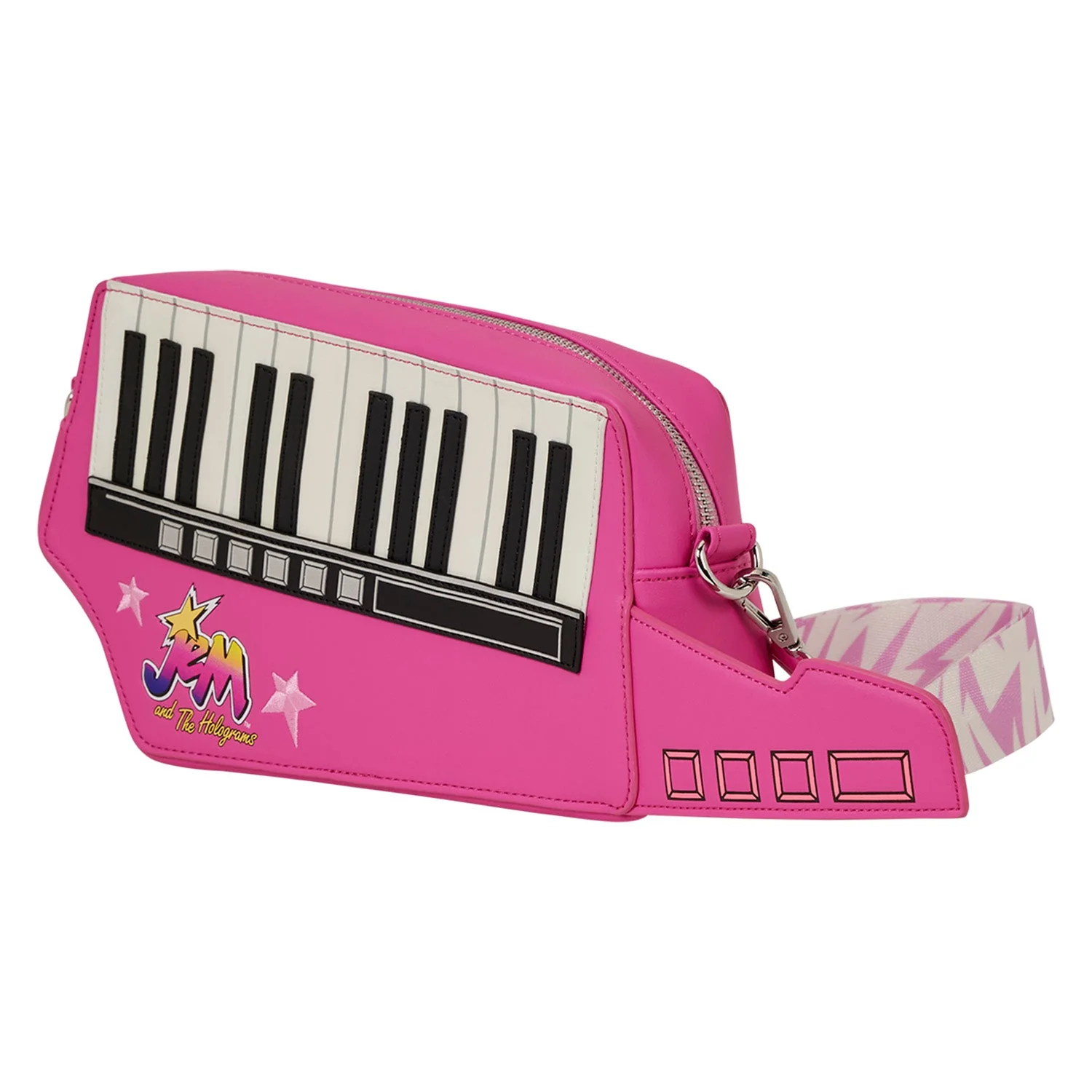 Loungefly x Hasbro Jem and the Holograms Figural Keytar Crossbody Bag - Image 5
