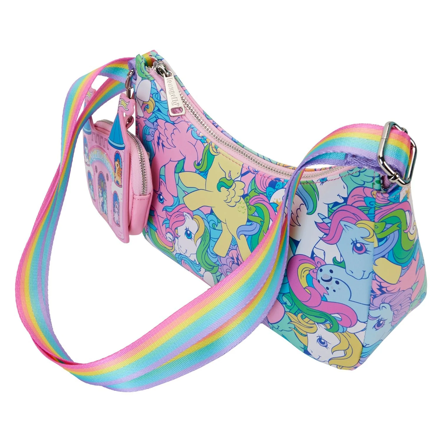 Loungefly x Hasbro My Little Pony Large AOP Baguette Crossbody Bag - Image 3