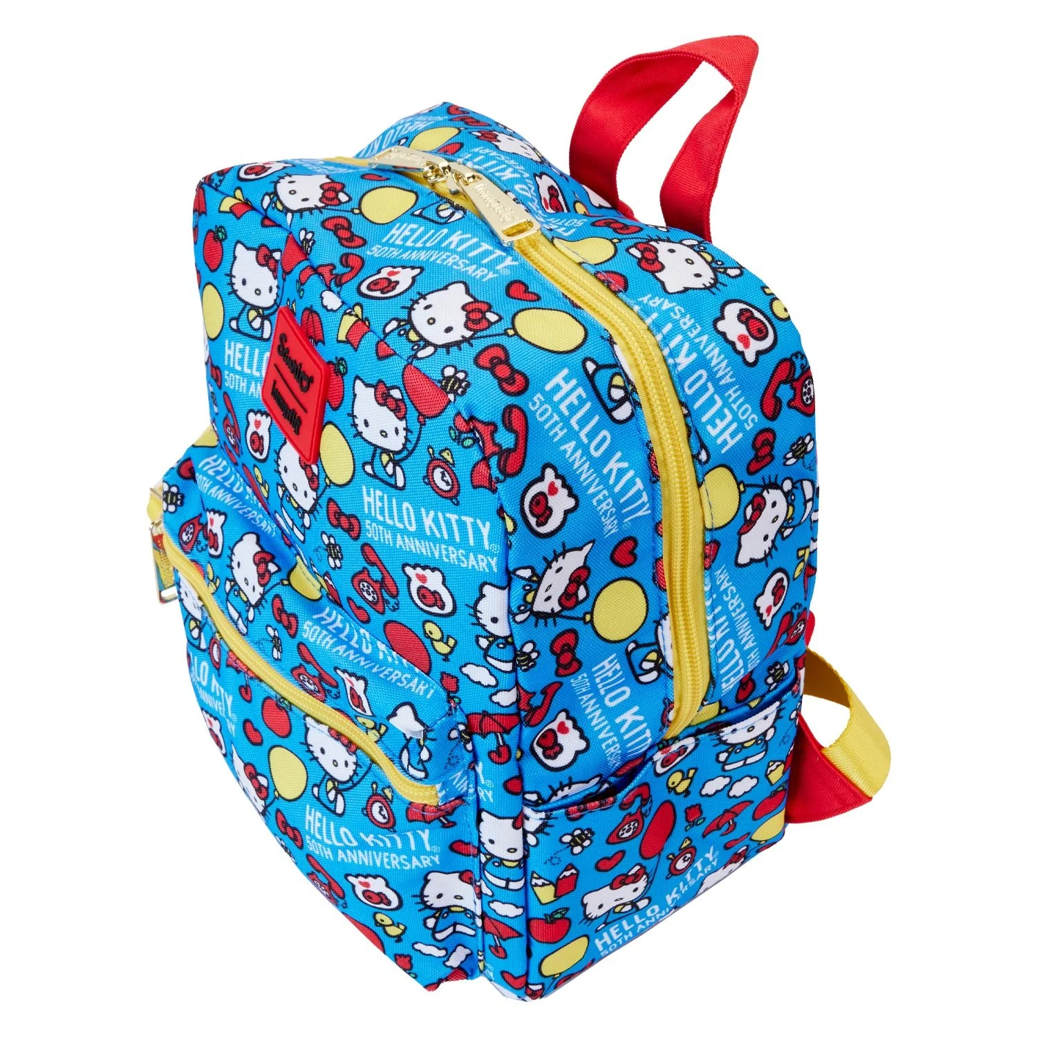 Loungefly x Sanrio Hello Kitty 50th Anniversary Classic AOP Nylon Square Mini Backpack - Image 4
