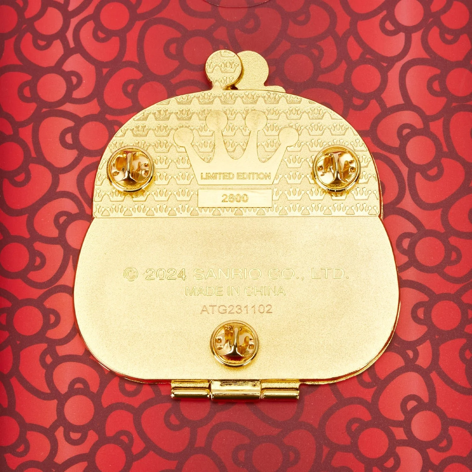 Loungefly x Sanrio Hello Kitty 50th Anniversary Coin Bag 3 Inch Pin - Image 7