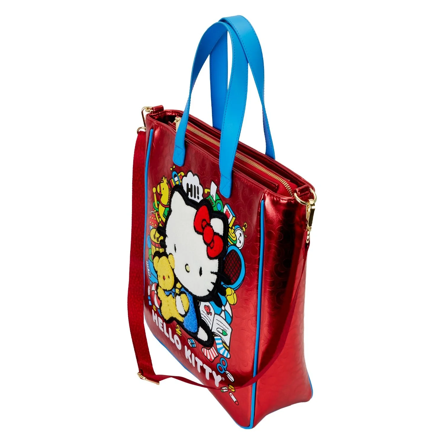 Loungefly x Sanrio Hello Kitty 50th Anniversary Metallic Tote Bag - Image 6