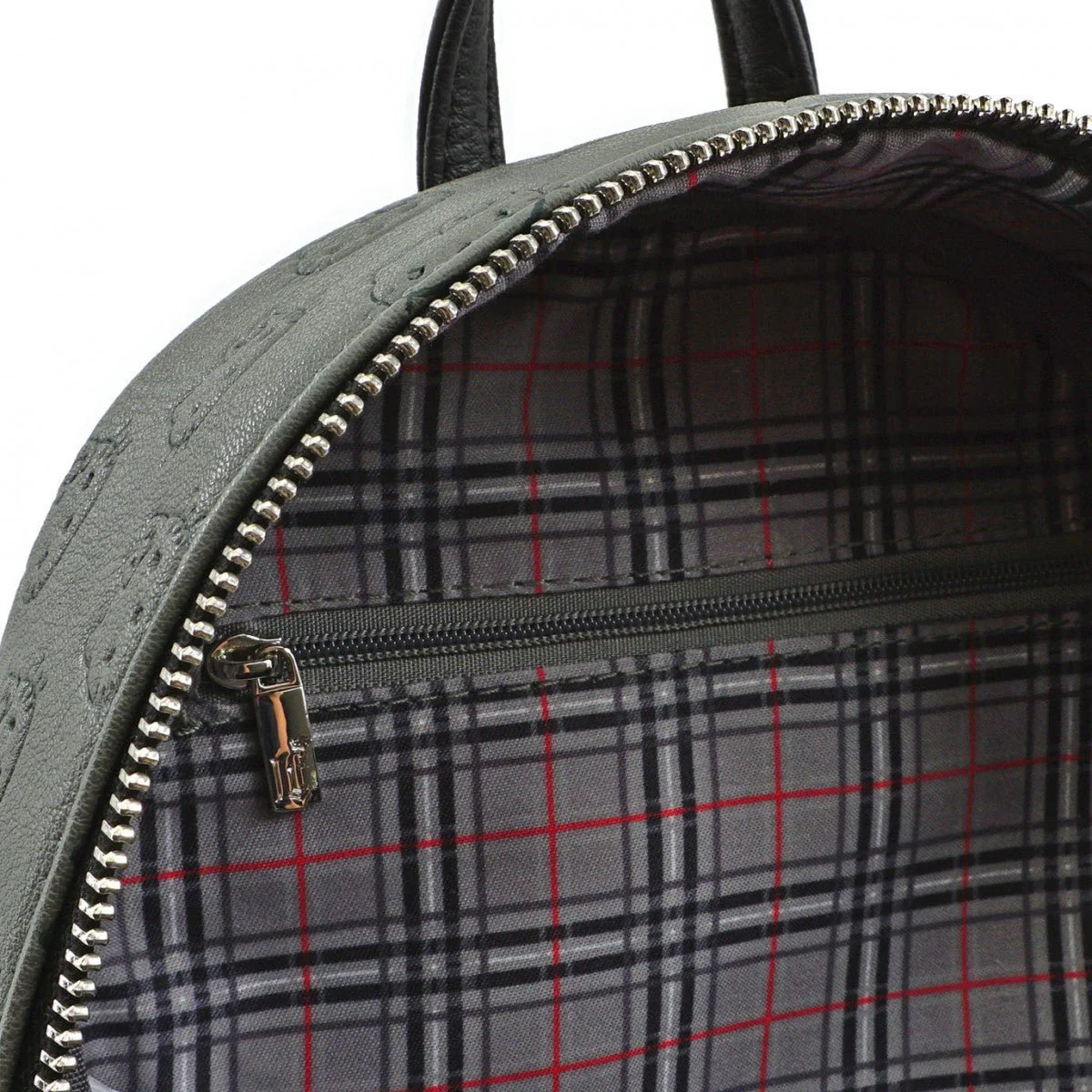 Loungefly x Hello Kitty Grey Plaid Mini Backpack - Image 3