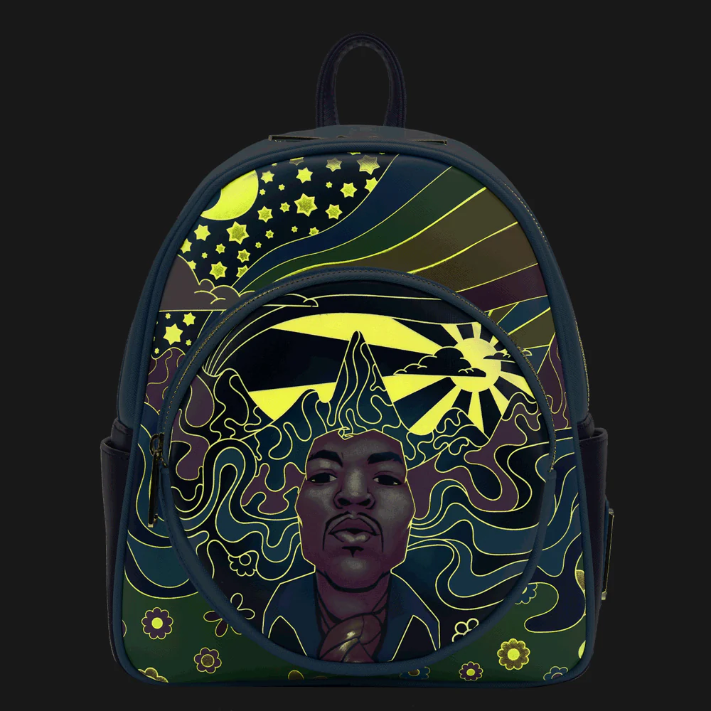 Loungefly x Jimi Hendrix Psychedelic Landscape Mini Backpack - Image 3