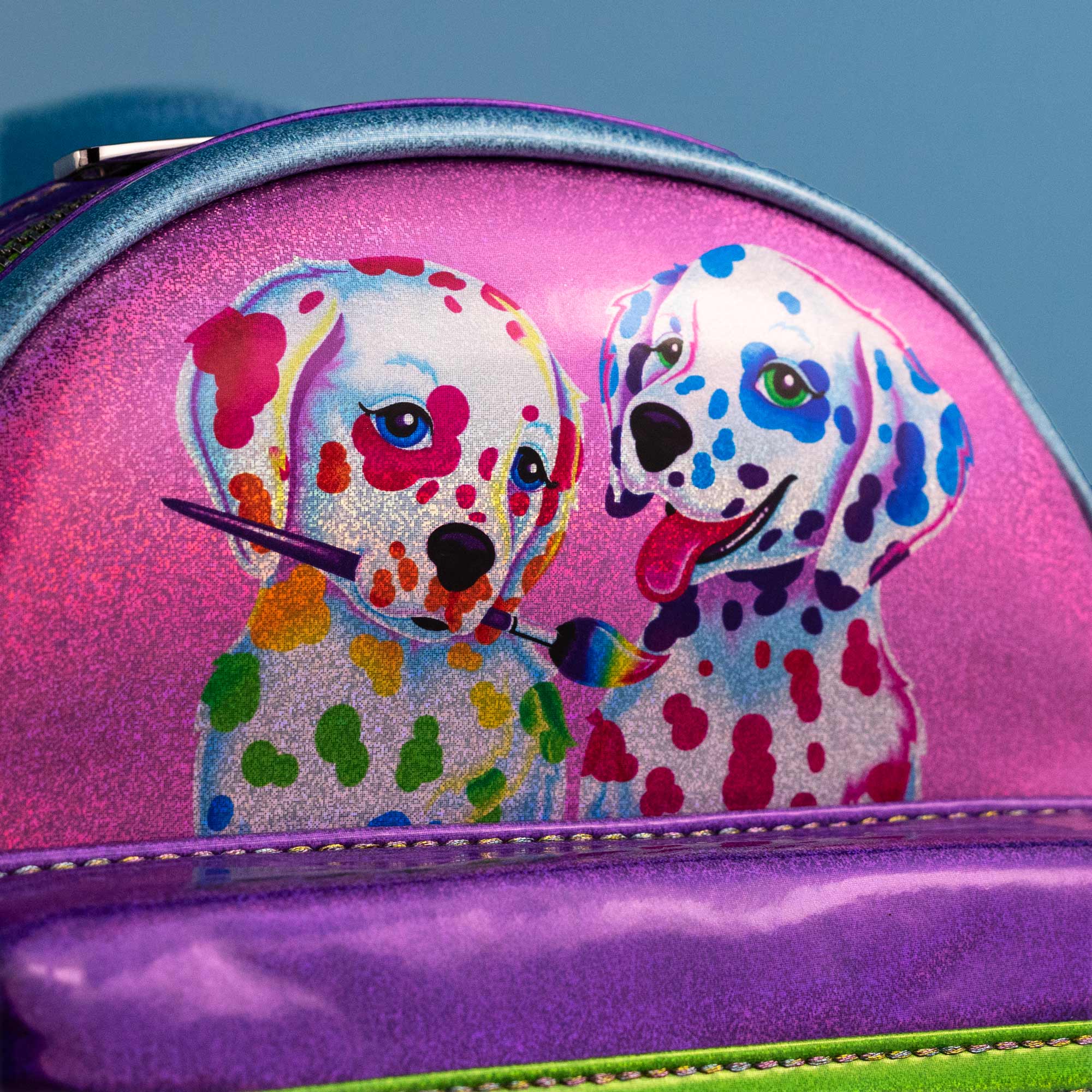 Loungefly x Lisa Frank Glitter Colour Block Mini Backpack - Image 4