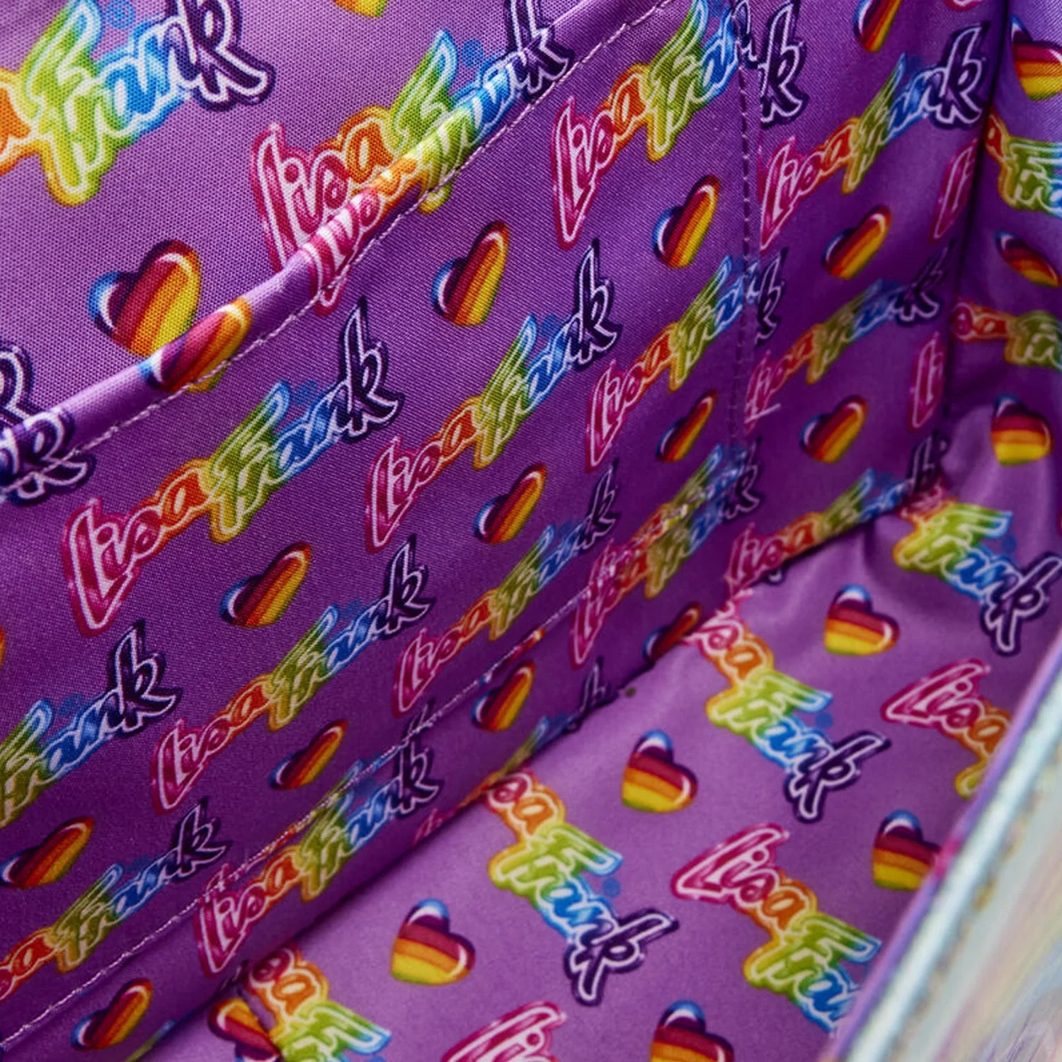 Loungefly x Lisa Frank Glitter Colour Block Crossbody Bag - Image 7