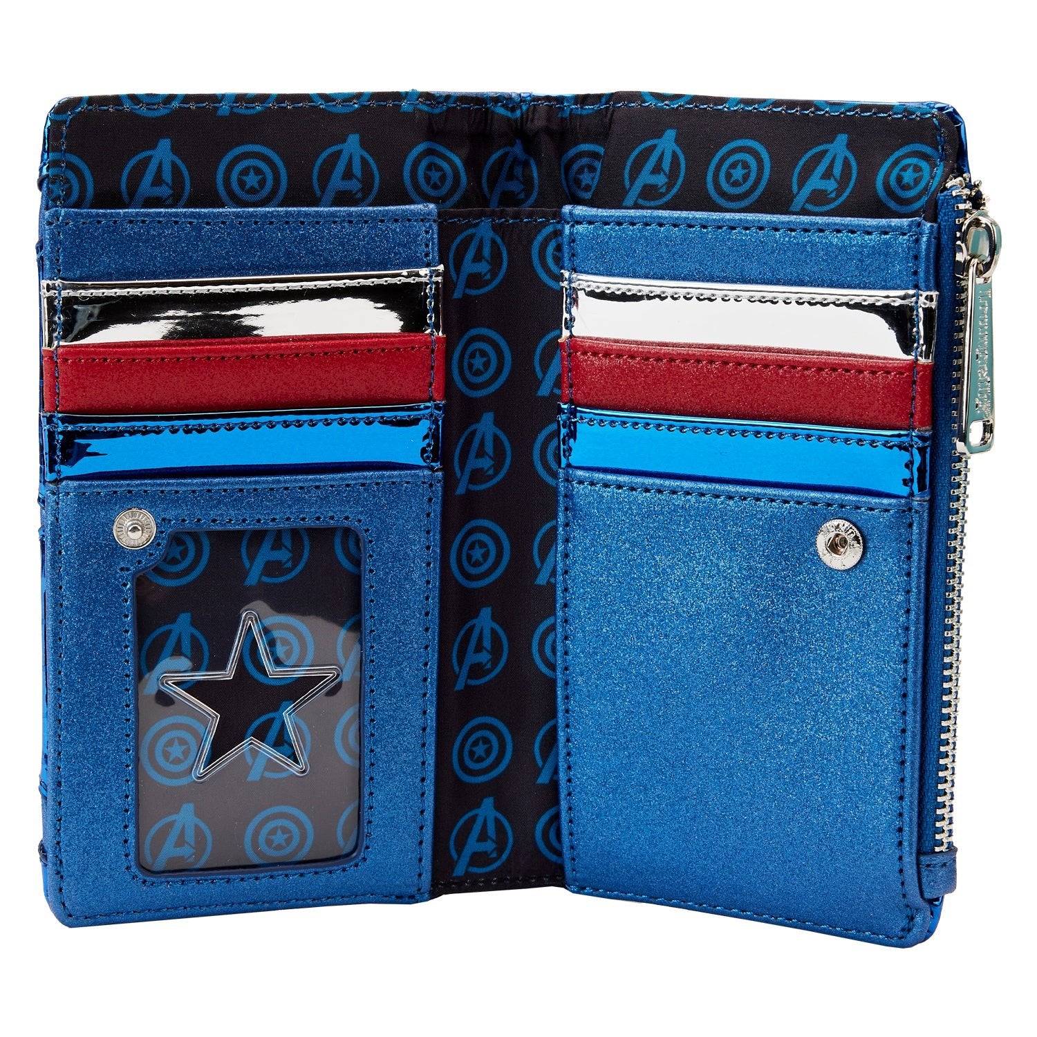 Loungefly x Marvel Captain America Shine Cosplay Wallet - Image 4