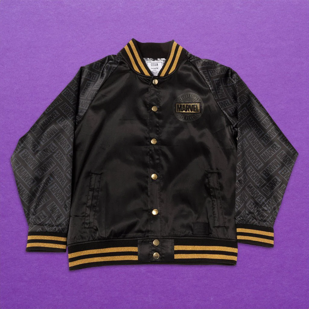 Loungefly x Marvel 85th Anniversary Satin Bomber Jacket - Image 2
