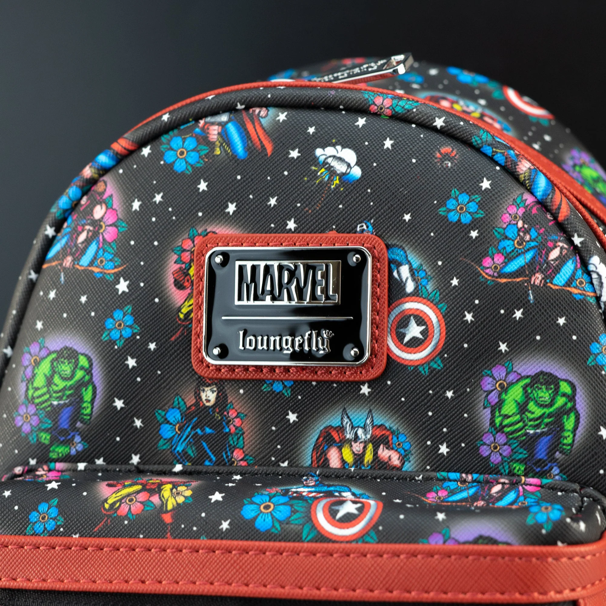 Loungefly x Marvel Avengers Tattoo Mini Backpack - Image 2
