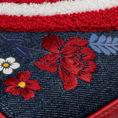 Loungefly x Marvel Captain America 80th Anniversary Floral Shield Crossbody Bag - Image 6
