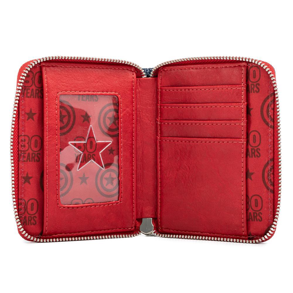 Loungefly x Marvel Captain America 80th Anniversary Floral Shield Purse - Image 3