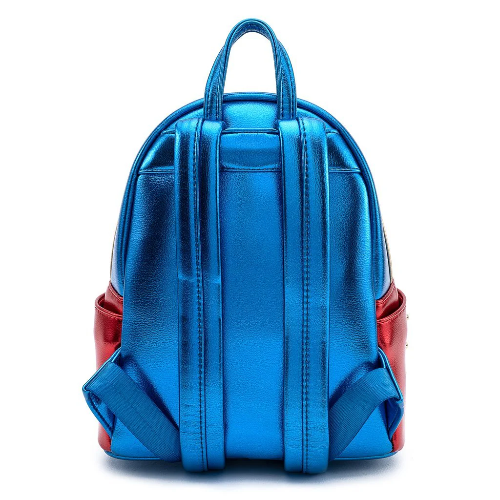 Loungefly X Marvel Classic Captain Marvel Metallic Mini Backpack - Image 5