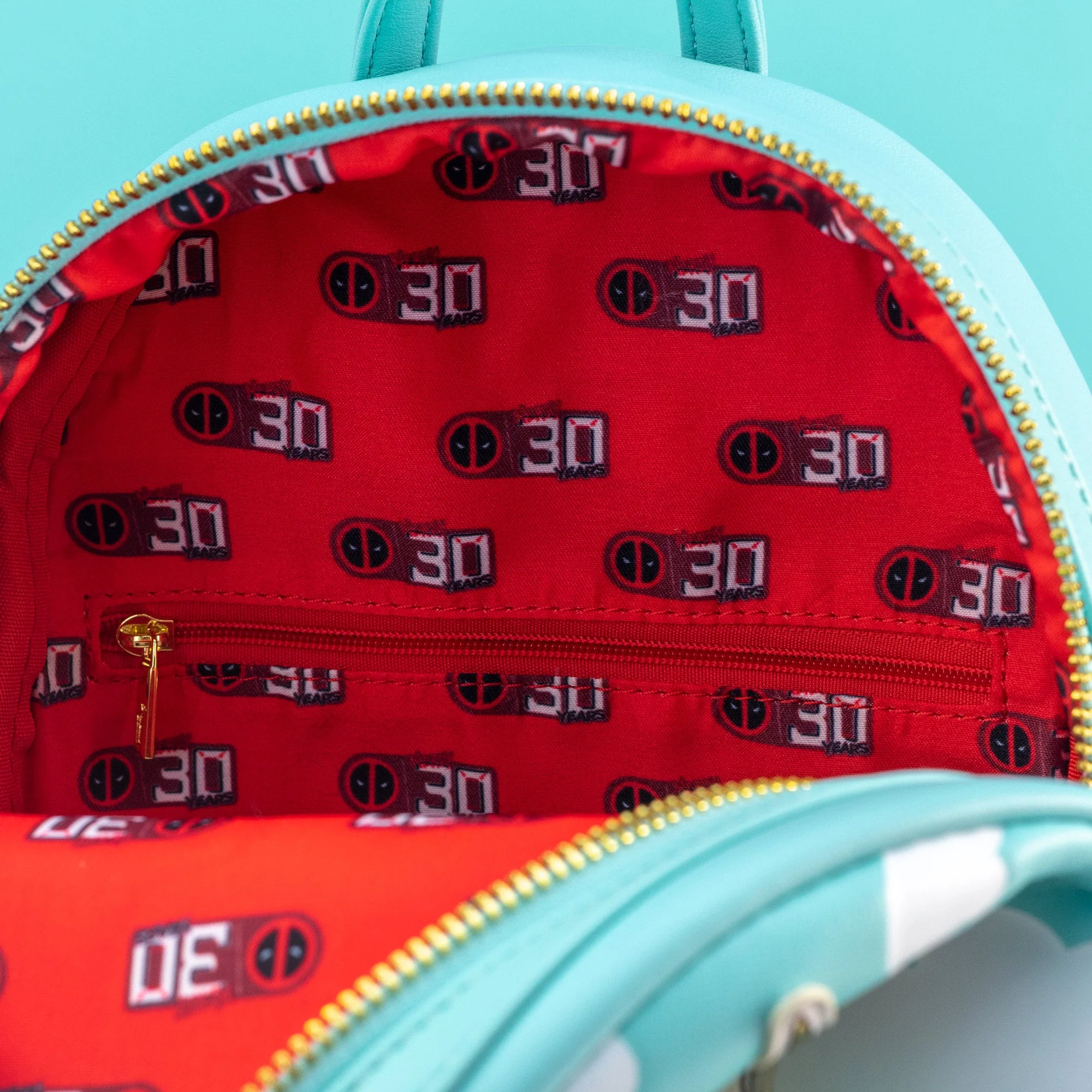 Loungefly x Marvel Deadpool 30th Anniversary Unicorn Rainbow Mini Backpack - Image 7